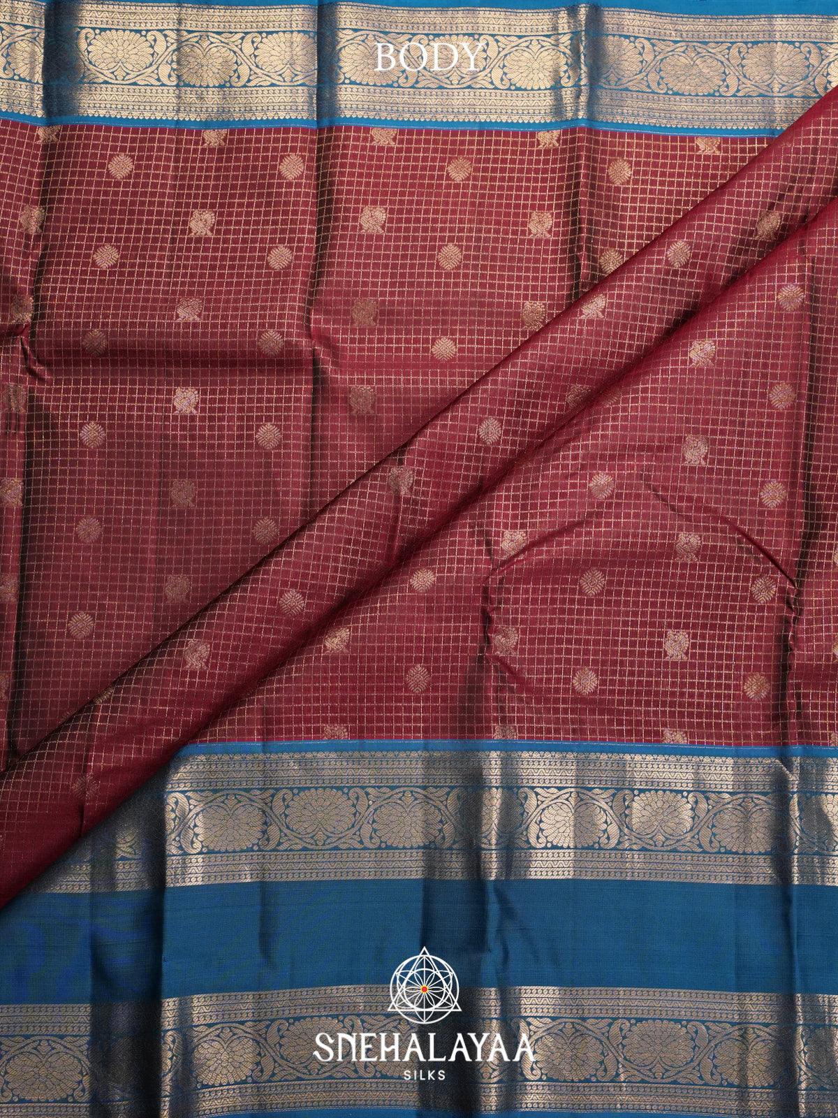 Maroon Kanjivaram Silk Saree