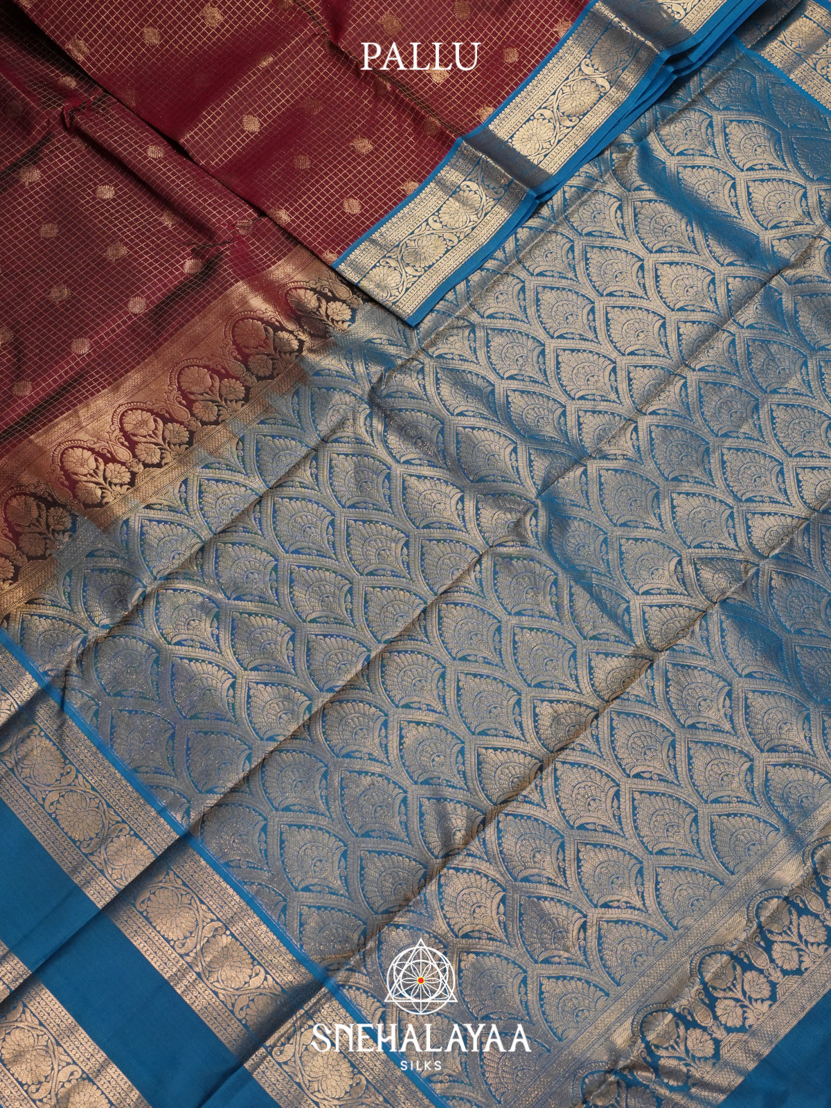 Maroon Kanjivaram Silk Saree