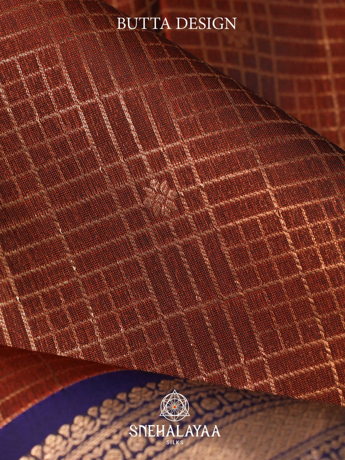 Chocolate Brown Kanjivaram Silk Saree