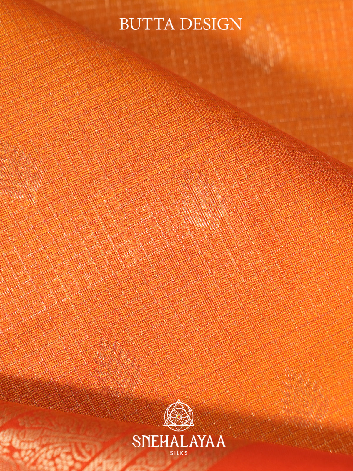 Orange Kanjivaram Silk Saree