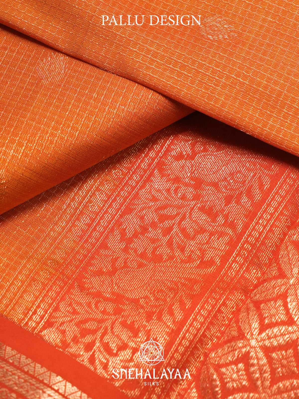 Orange Kanjivaram Silk Saree