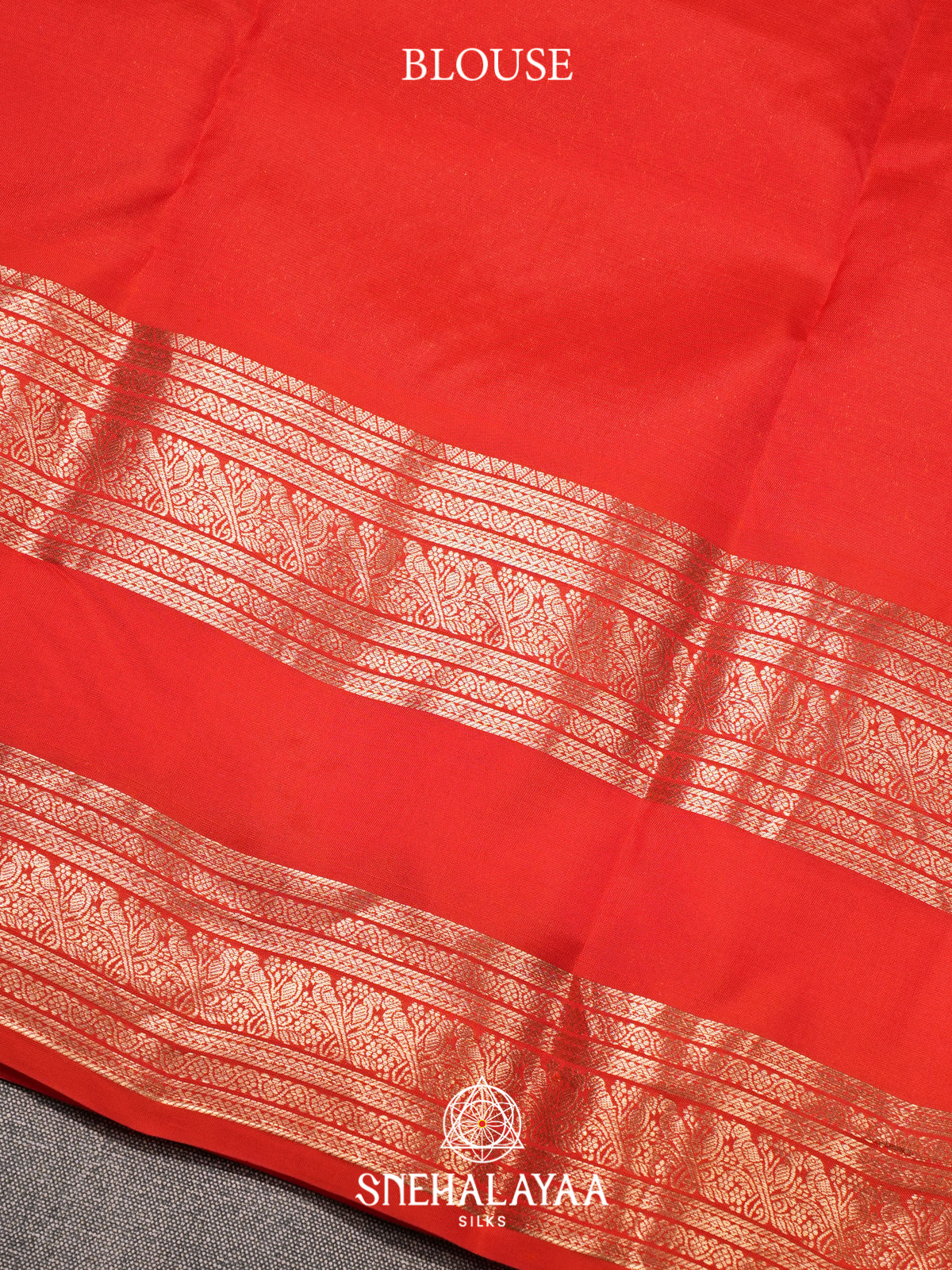 Orange Kanjivaram Silk Saree