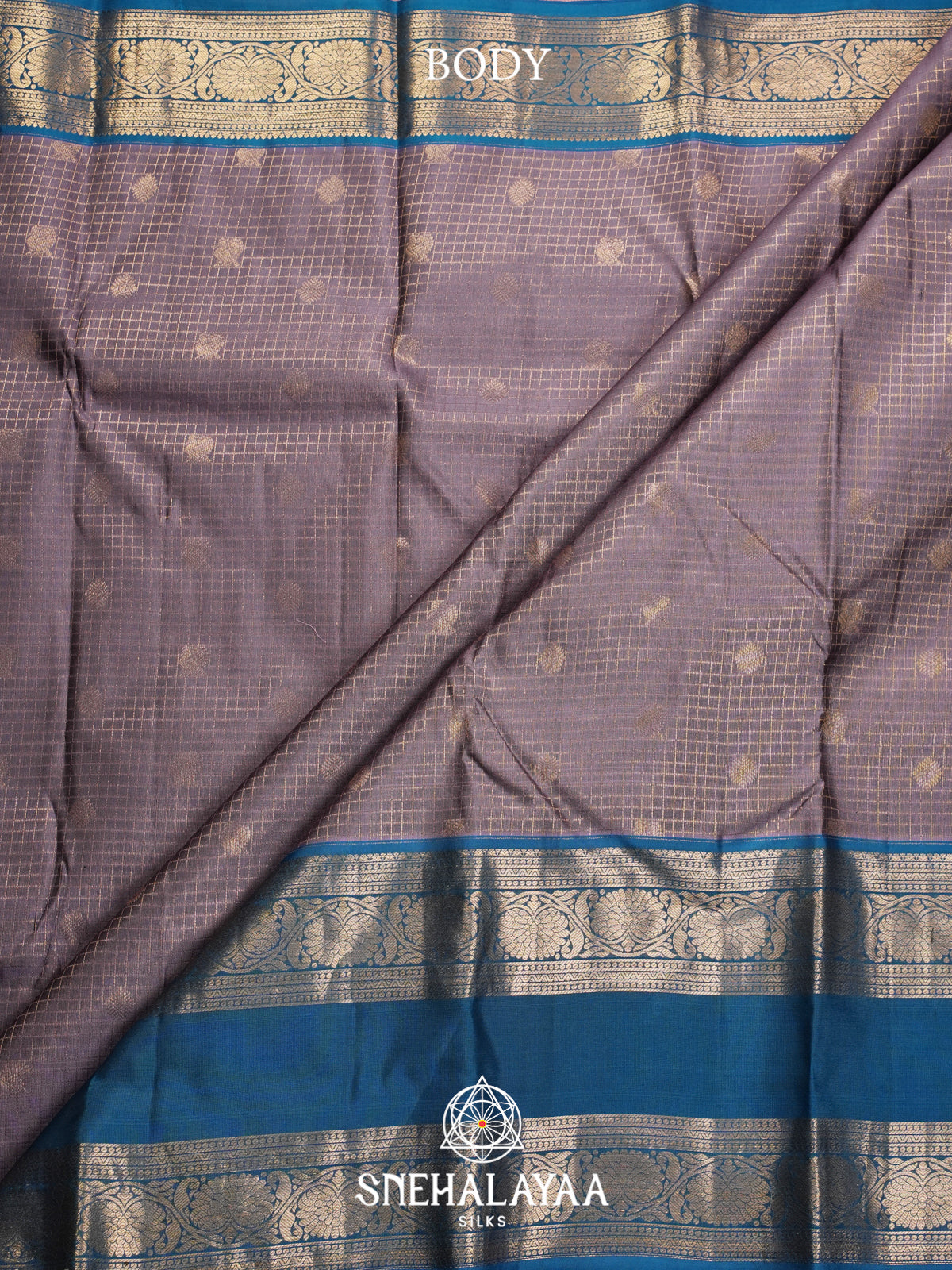 Grey Kanjivaram Silk Saree