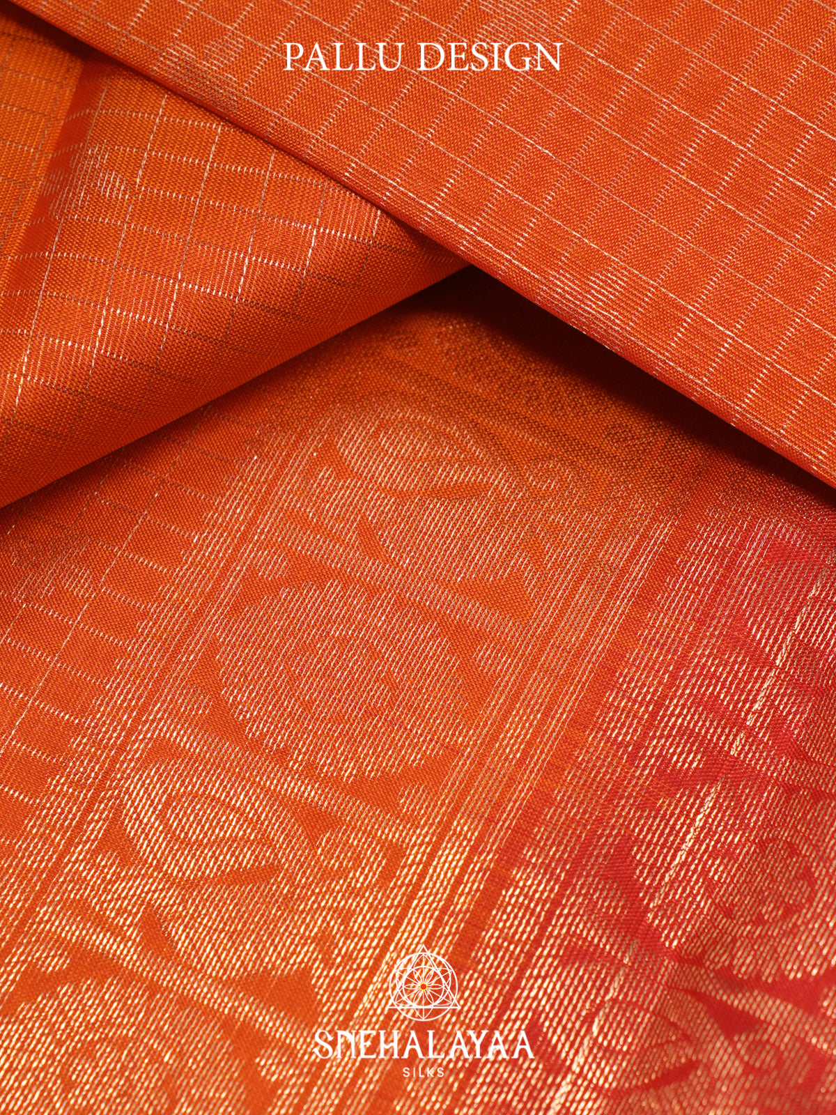 Orange Kanjivaram Silk Saree