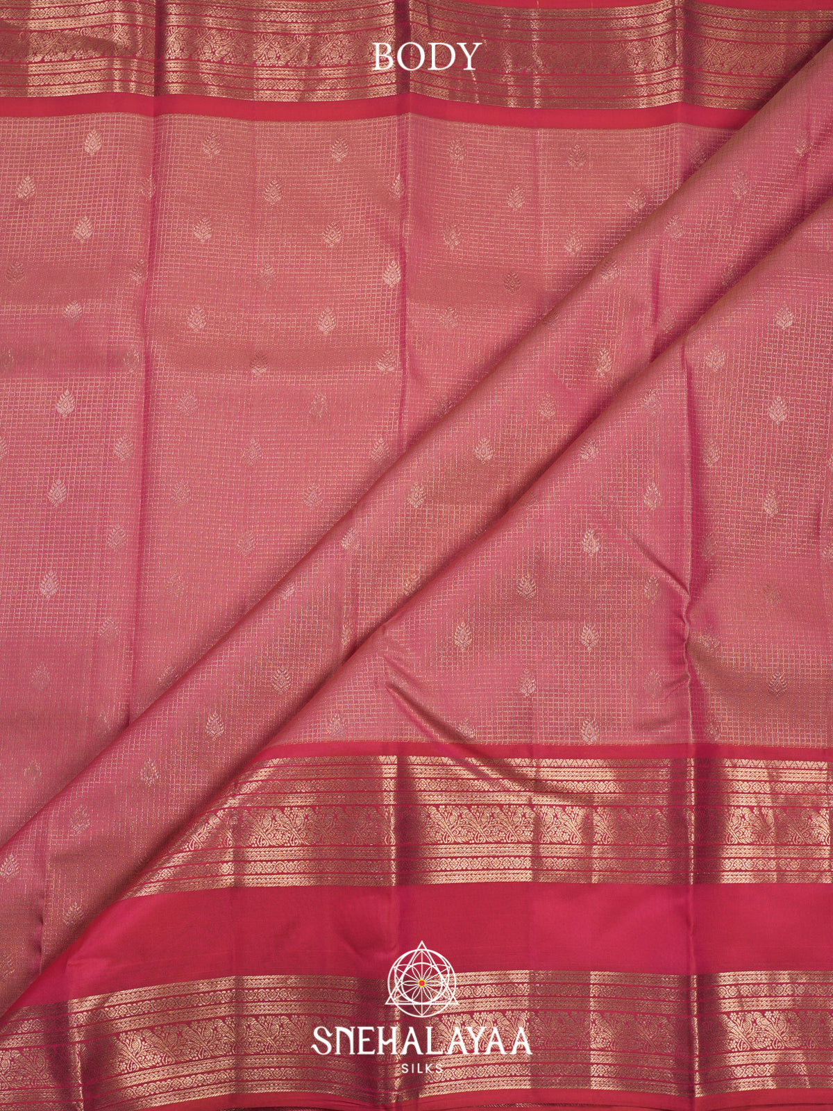 Baby Pink Kanjivaram Silk Saree