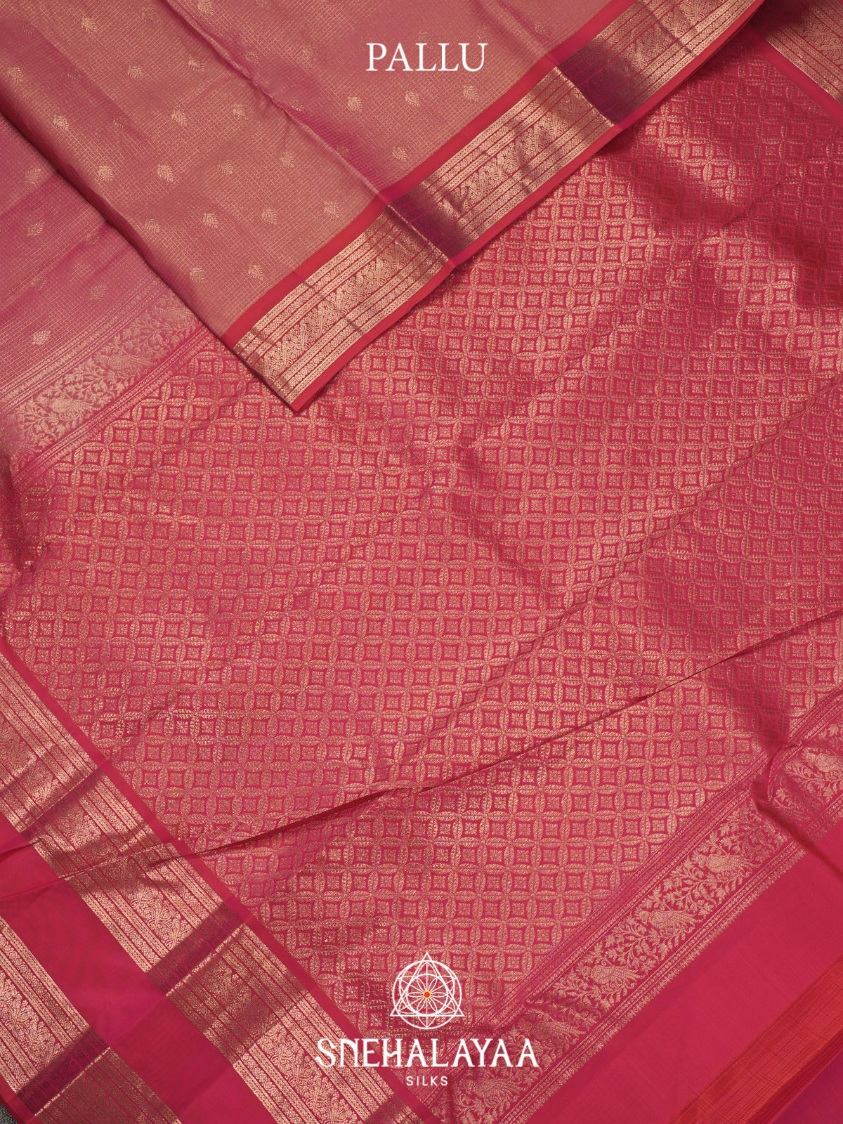 Baby Pink Kanjivaram Silk Saree