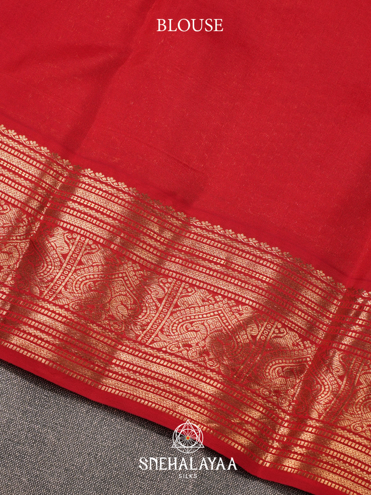 Rust Orange Kanjivaram Silk Saree