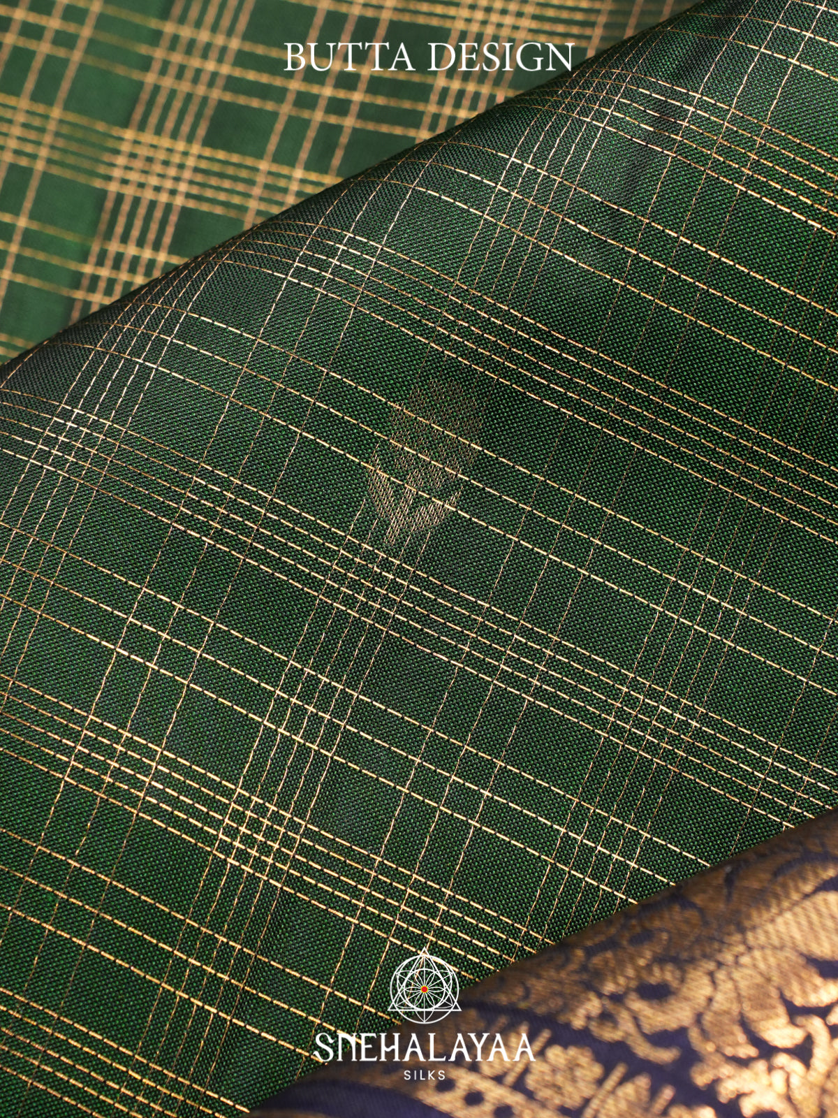 Forest Green Kanjivaram Silk Saree