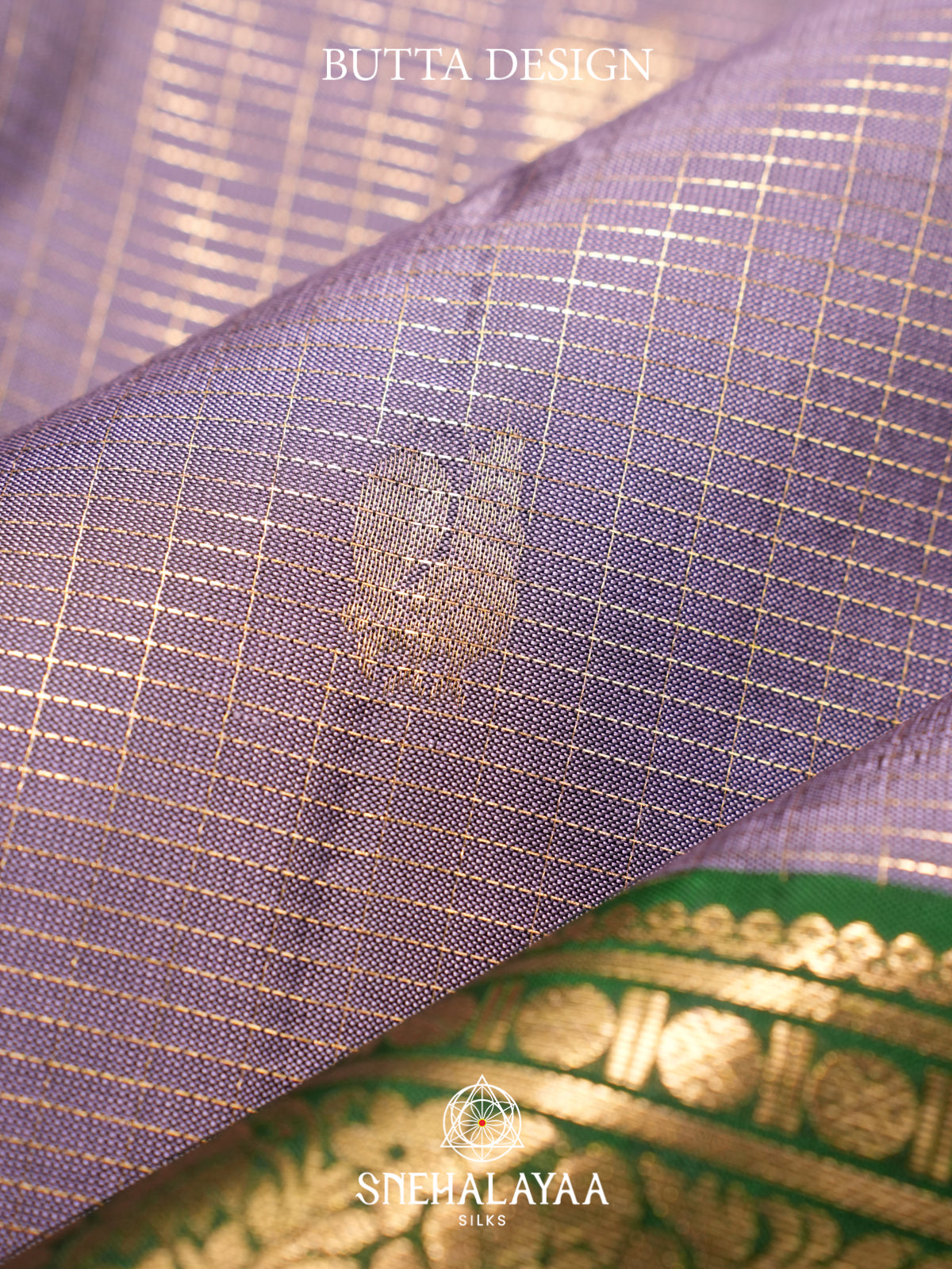 Pale Lilac Kanjivaram Silk Saree