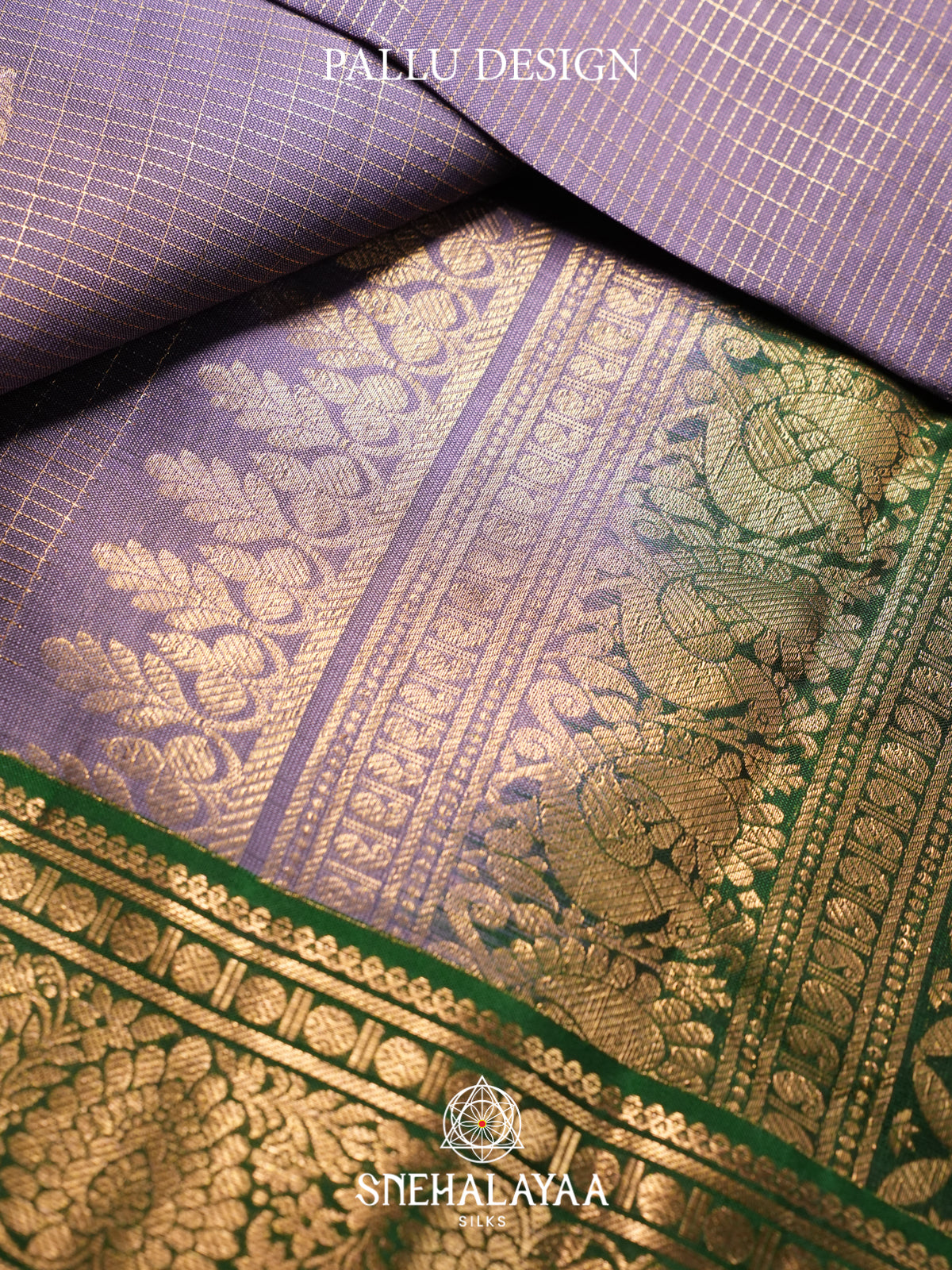 Pale Lilac Kanjivaram Silk Saree
