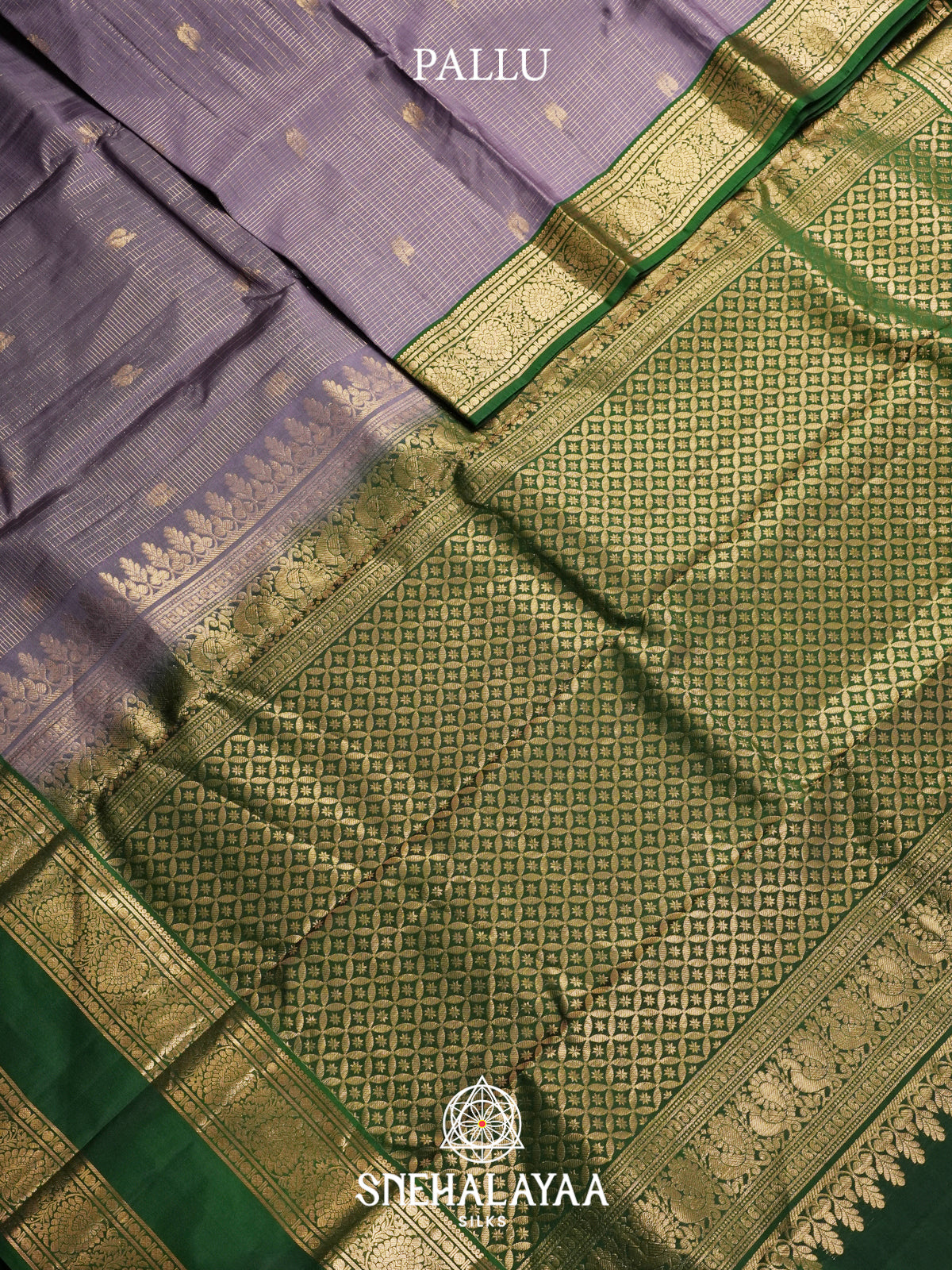 Pale Lilac Kanjivaram Silk Saree