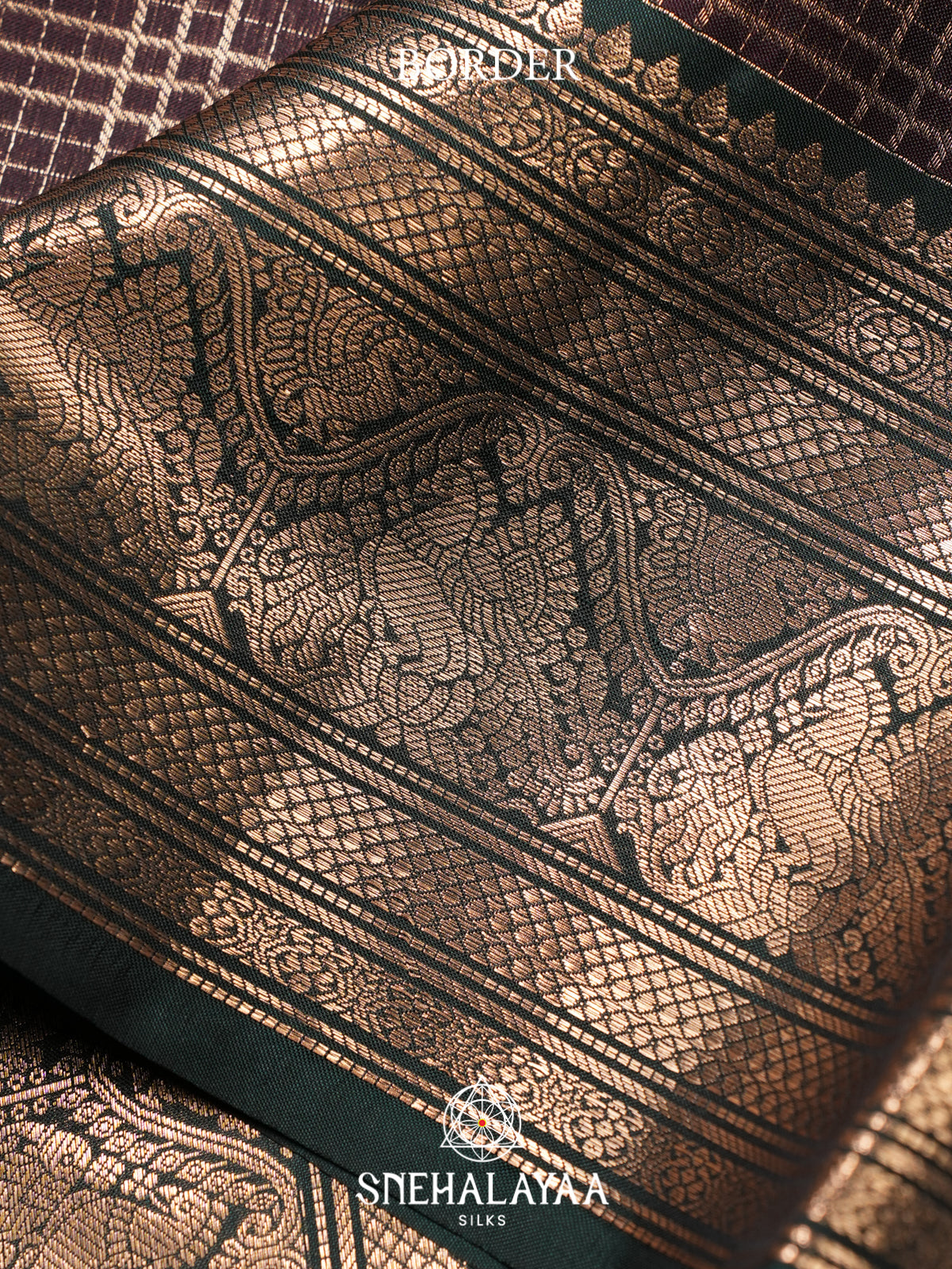 Coffee Brown Kanjivaram Silk Saree