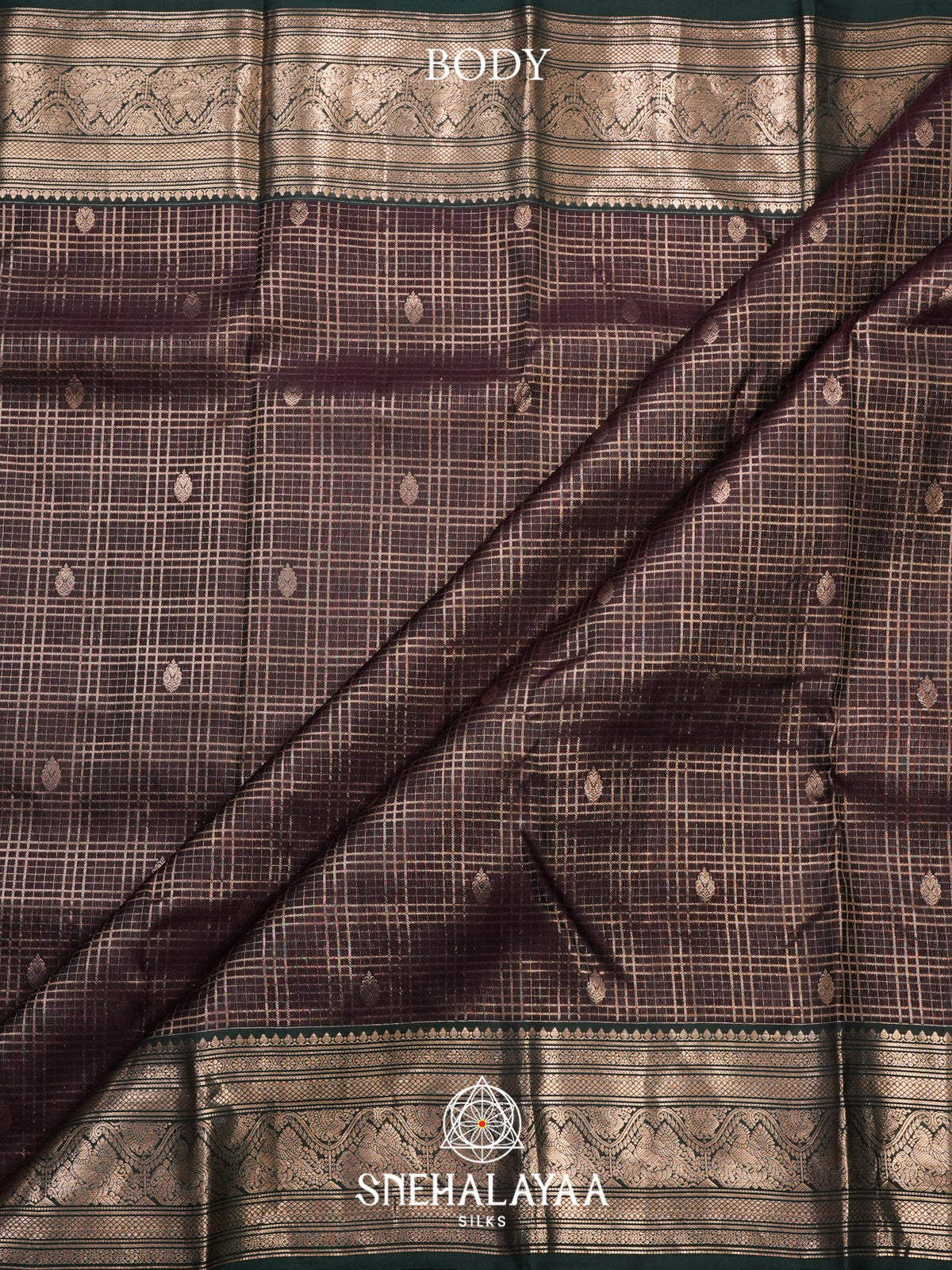 Coffee Brown Kanjivaram Silk Saree