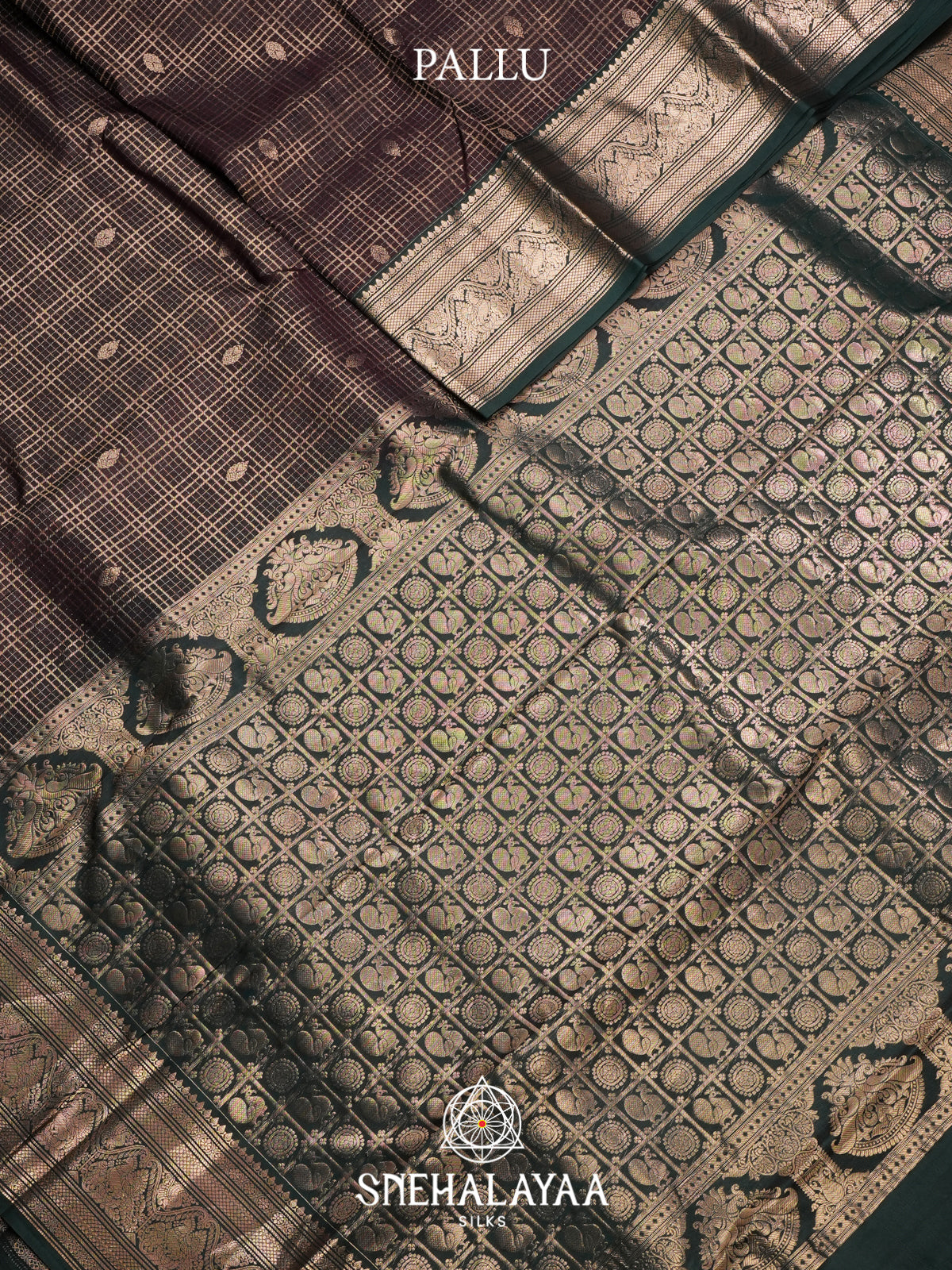 Coffee Brown Kanjivaram Silk Saree