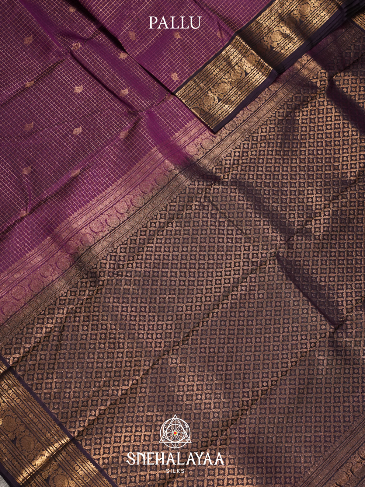 Plum Kanjivaram Silk Saree