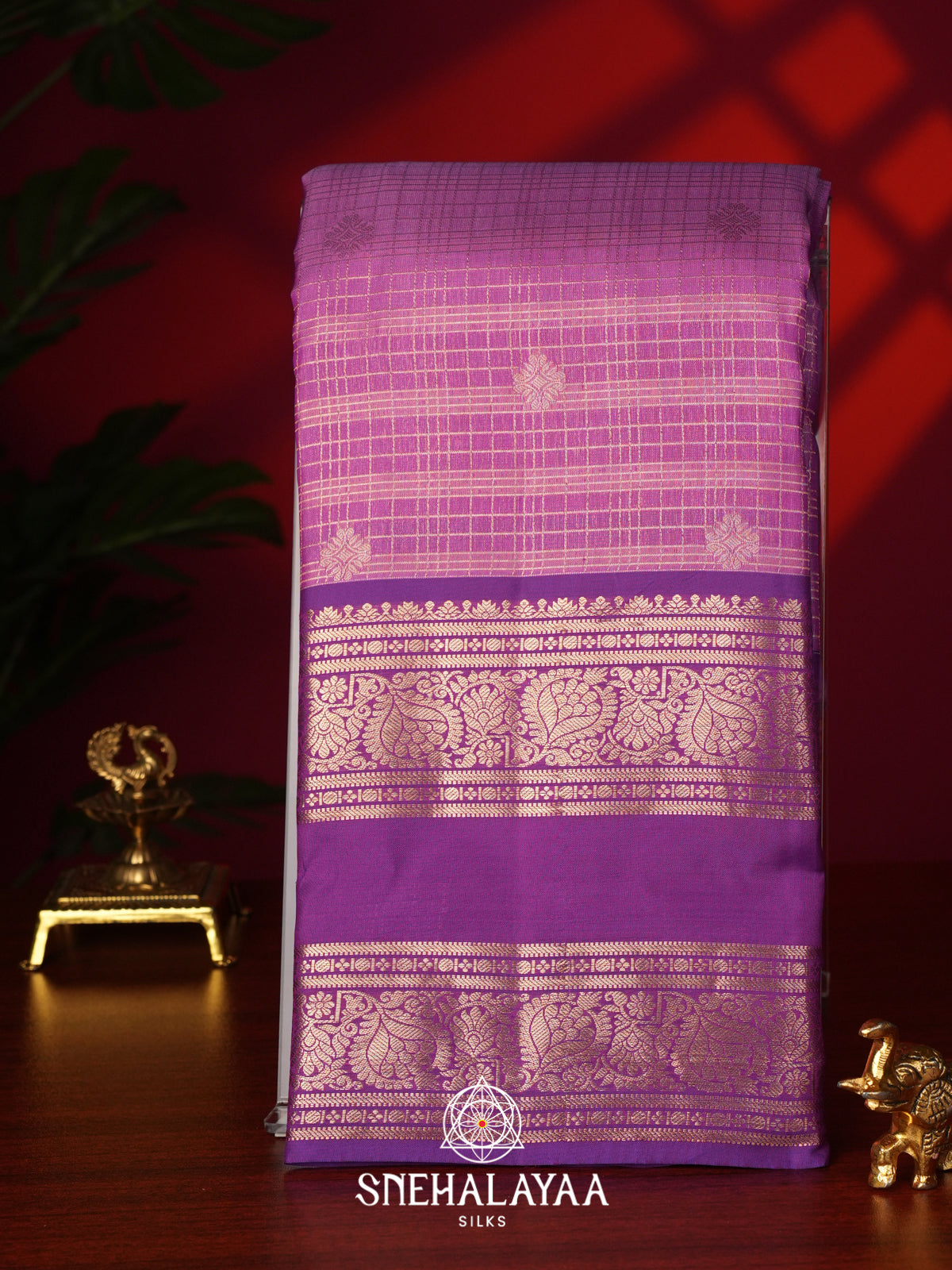 Pink Kanjivaram Silk Saree