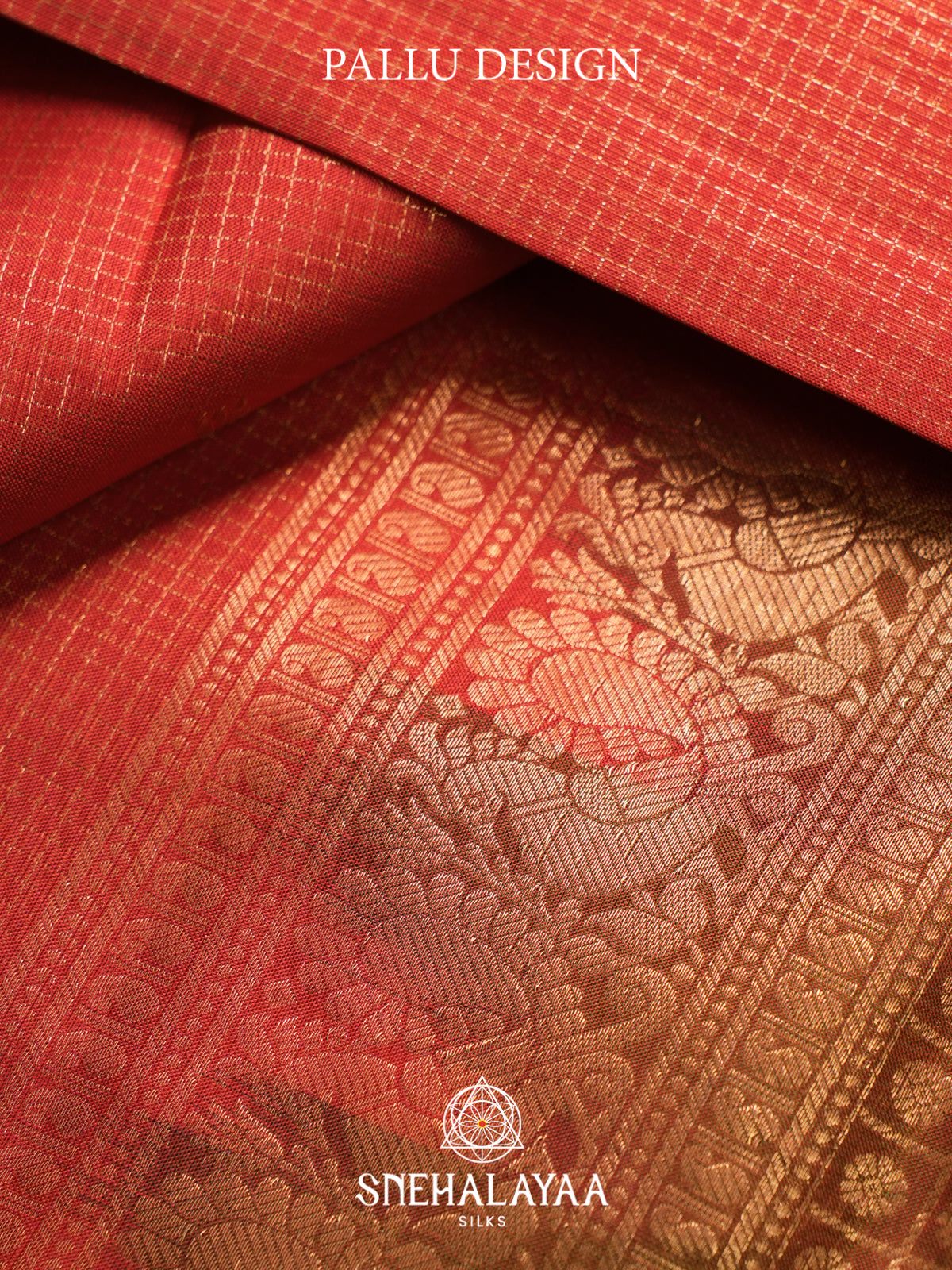 Orange Kanjivaram Silk Saree