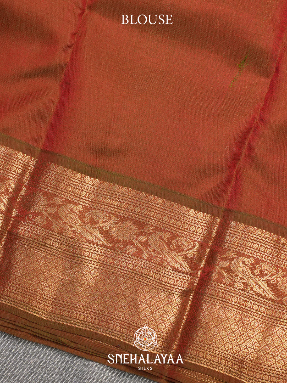 Orange Kanjivaram Silk Saree