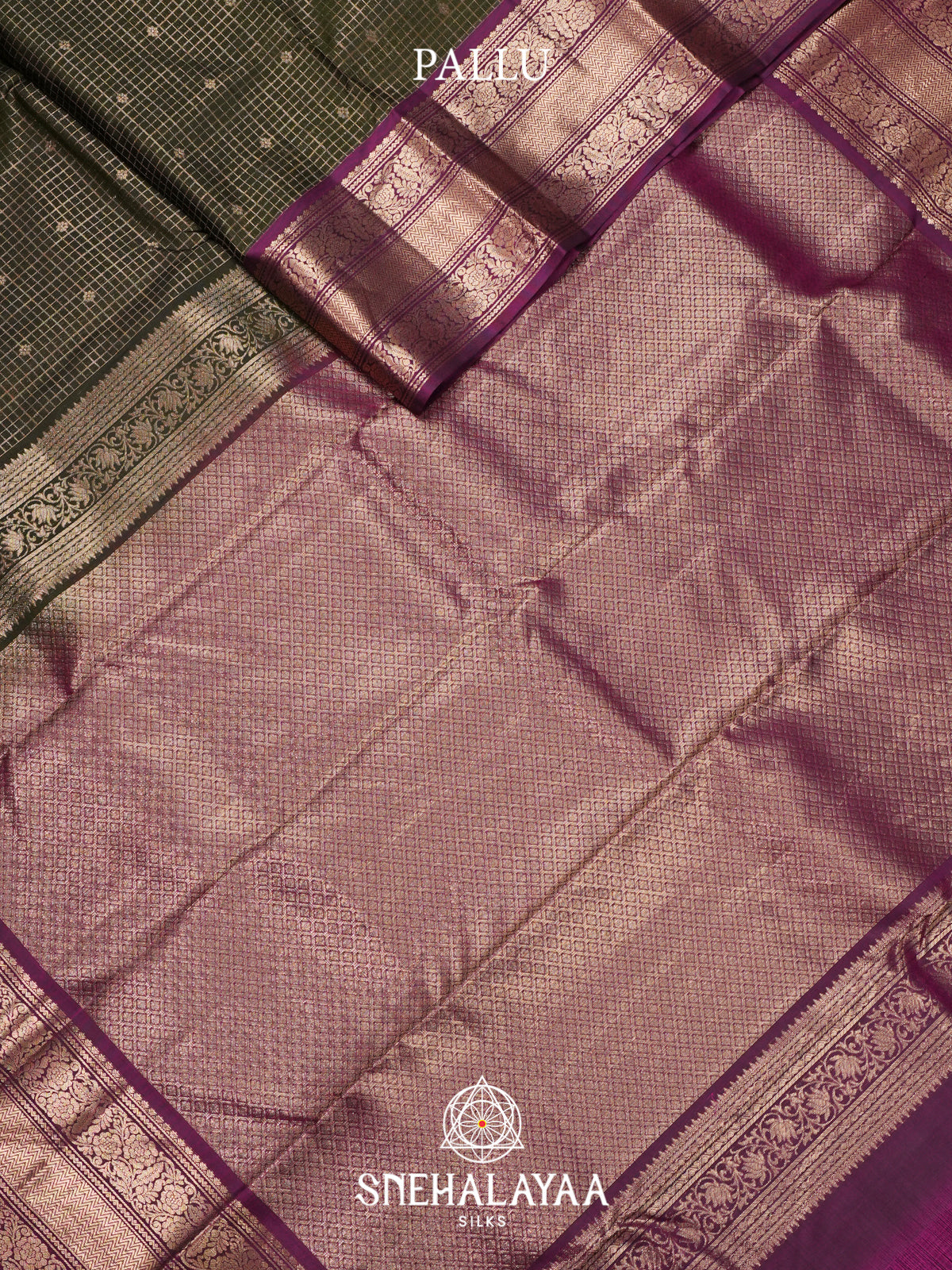 Forest Green Kanjivaram Silk Saree