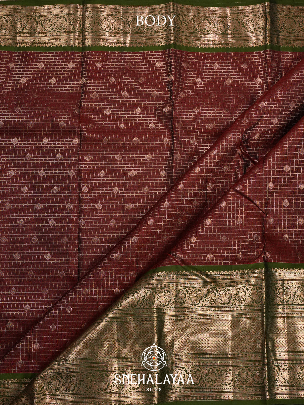 Coffee Brown Kanjivaram Silk Saree