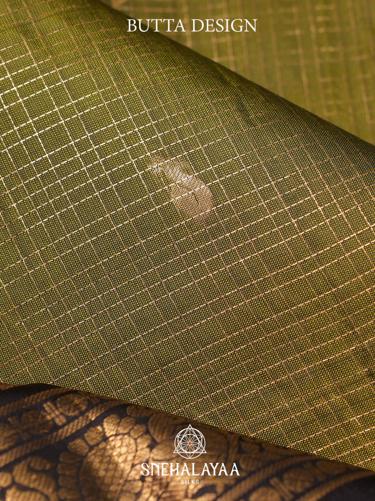 Olive Green Kanjivaram Silk Saree