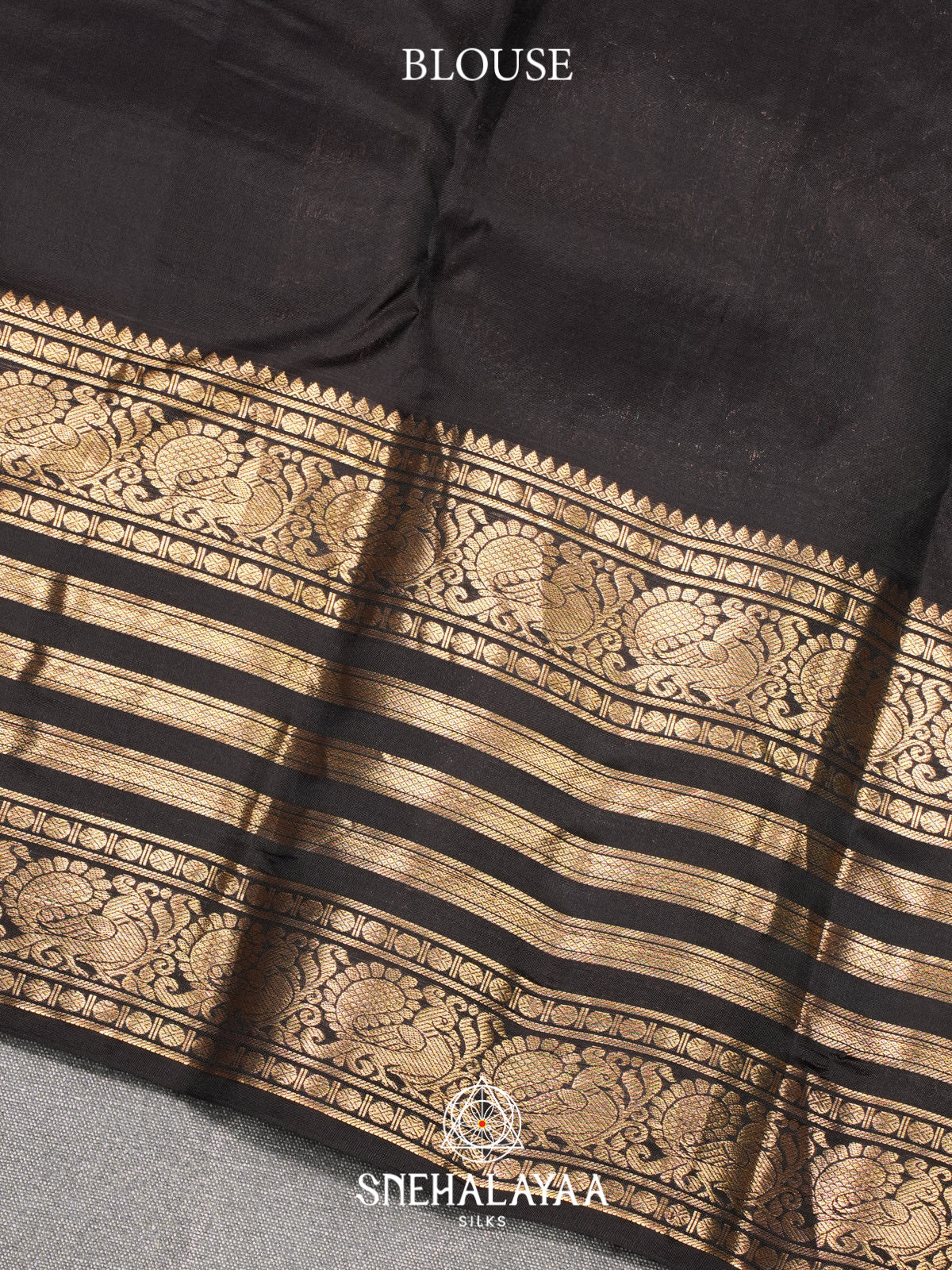 Olive Green Kanjivaram Silk Saree
