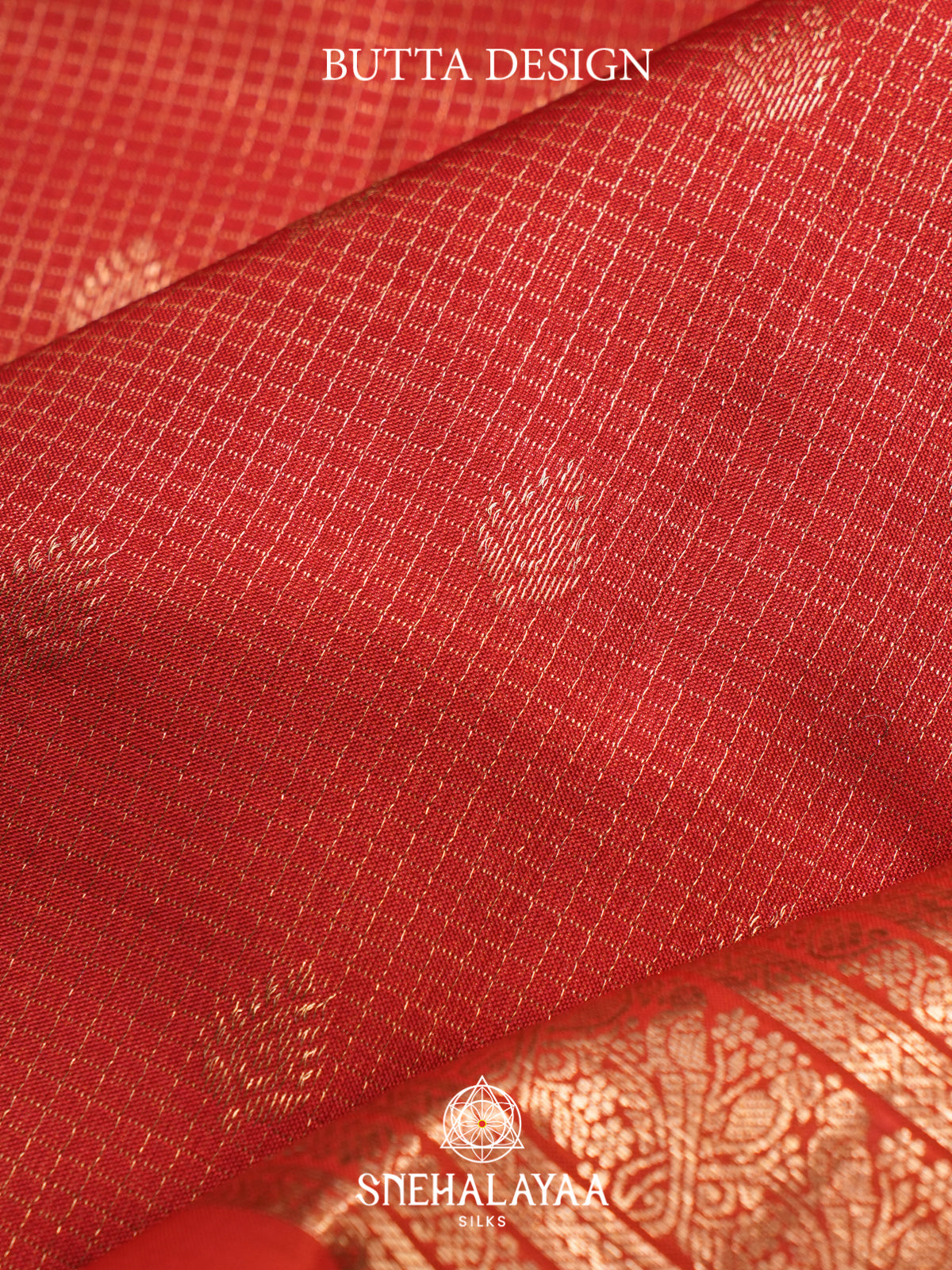 Rust Orange Kanjivaram Silk Saree