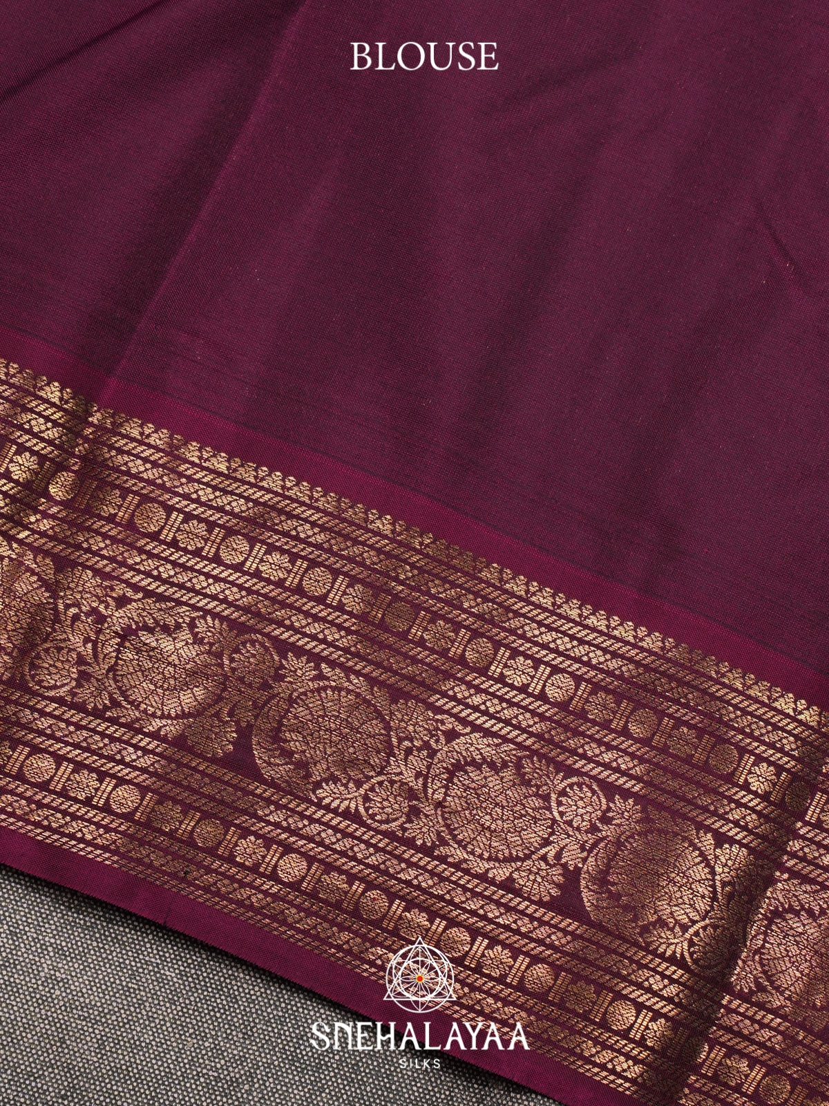 Midnight Blue Kanjivaram Silk Saree