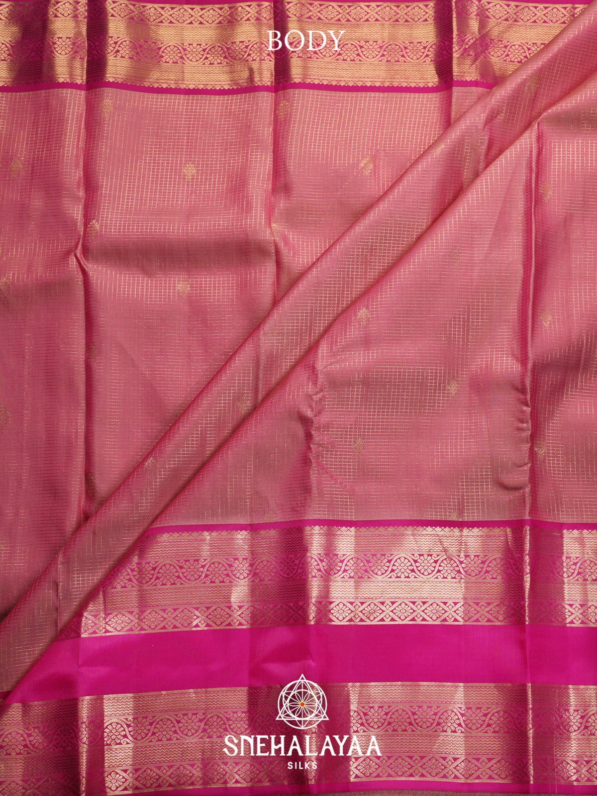 Pink Kanjivaram Silk Saree