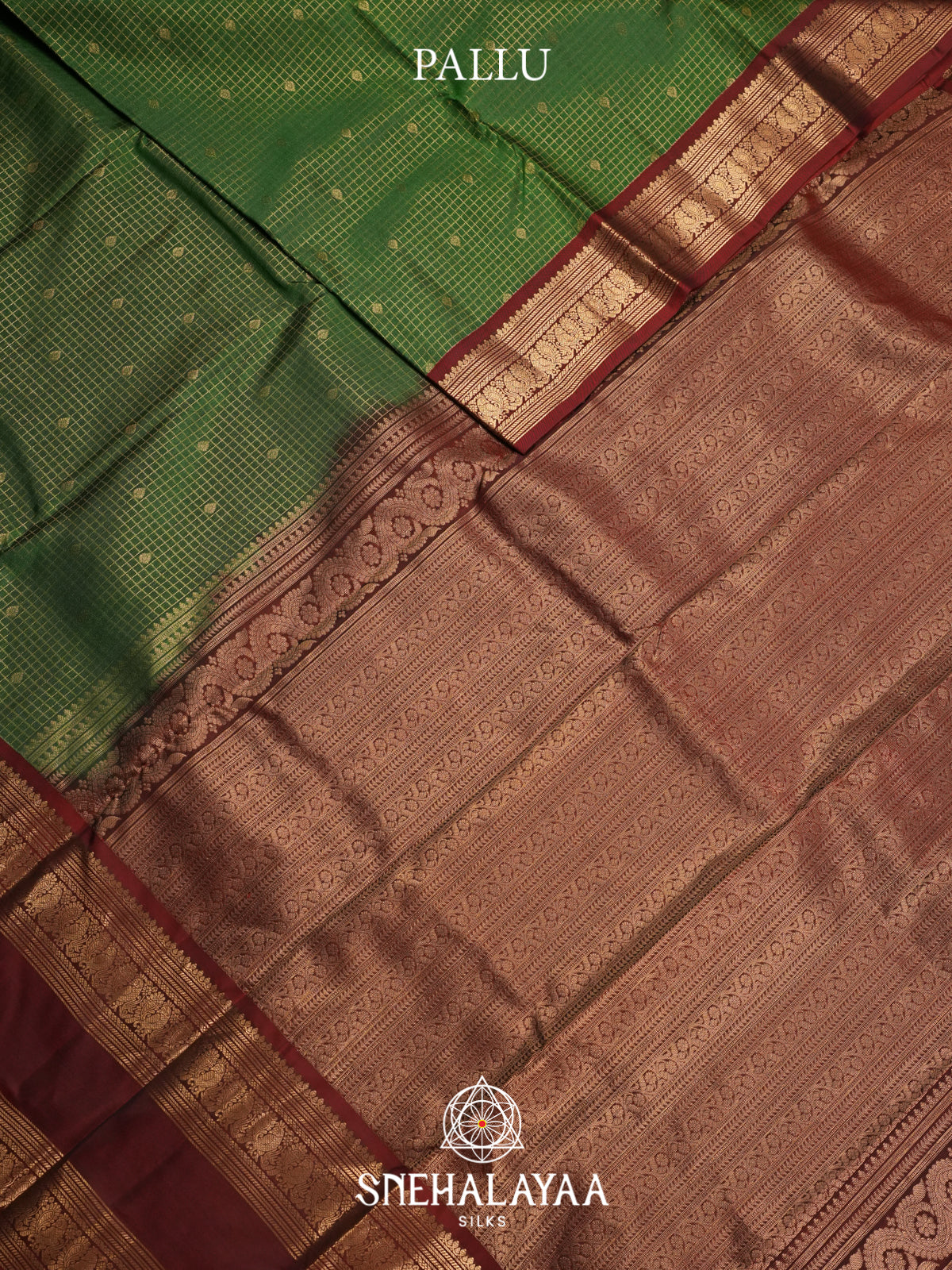 Forest Green Kanjivaram Silk Saree