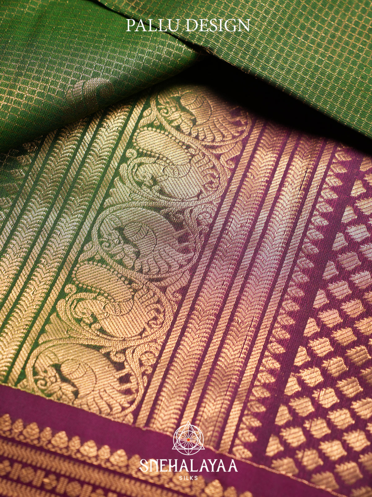 Emerald Green Kanjivaram Silk Saree