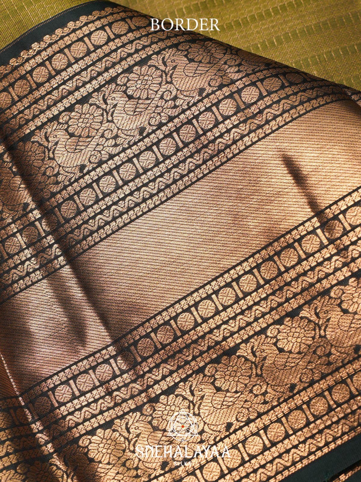 Moss Green Kanjivaram Silk Saree