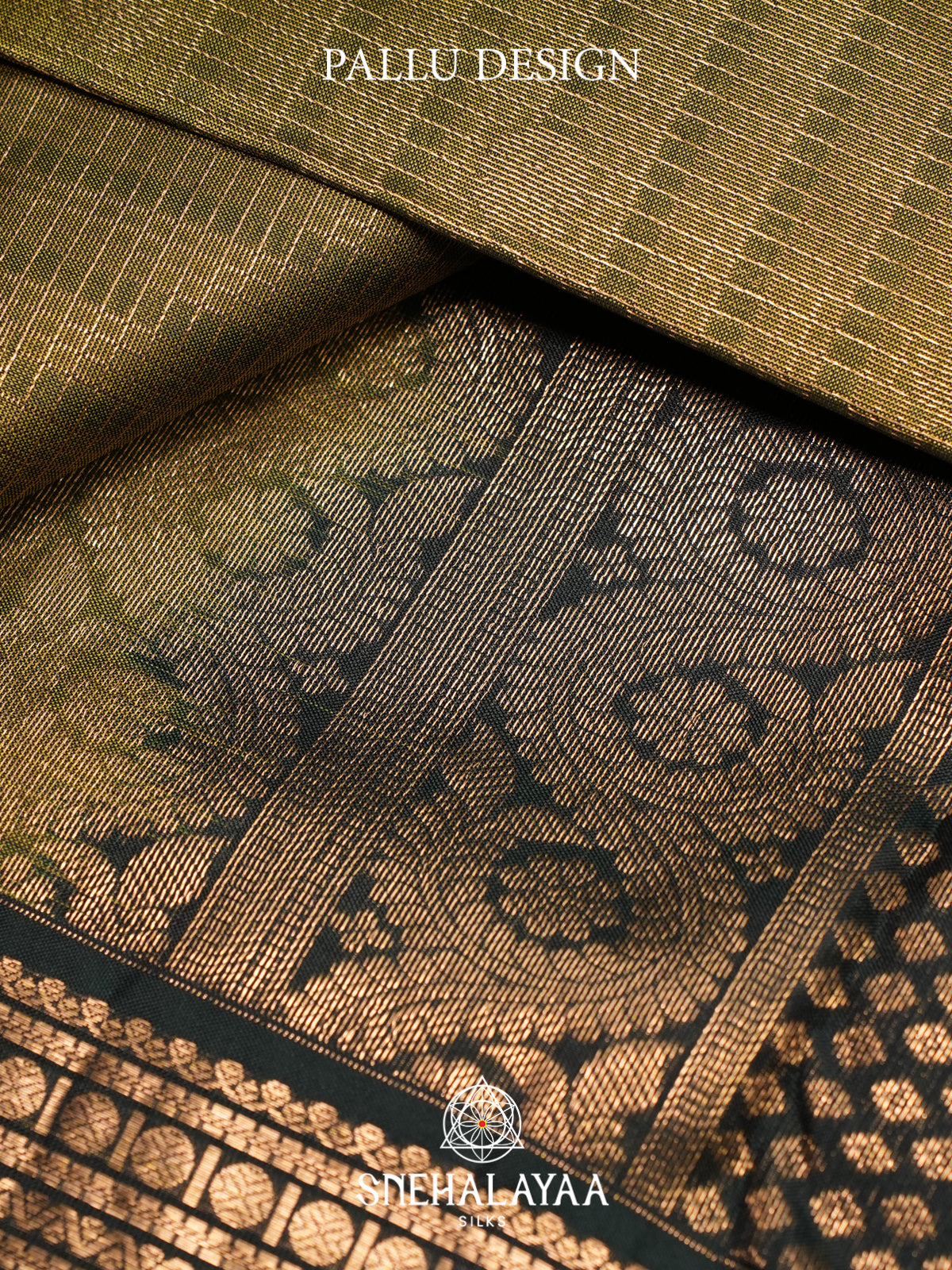 Moss Green Kanjivaram Silk Saree