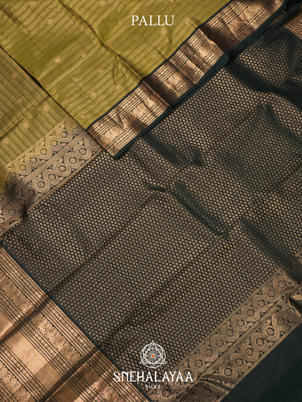 Moss Green Kanjivaram Silk Saree