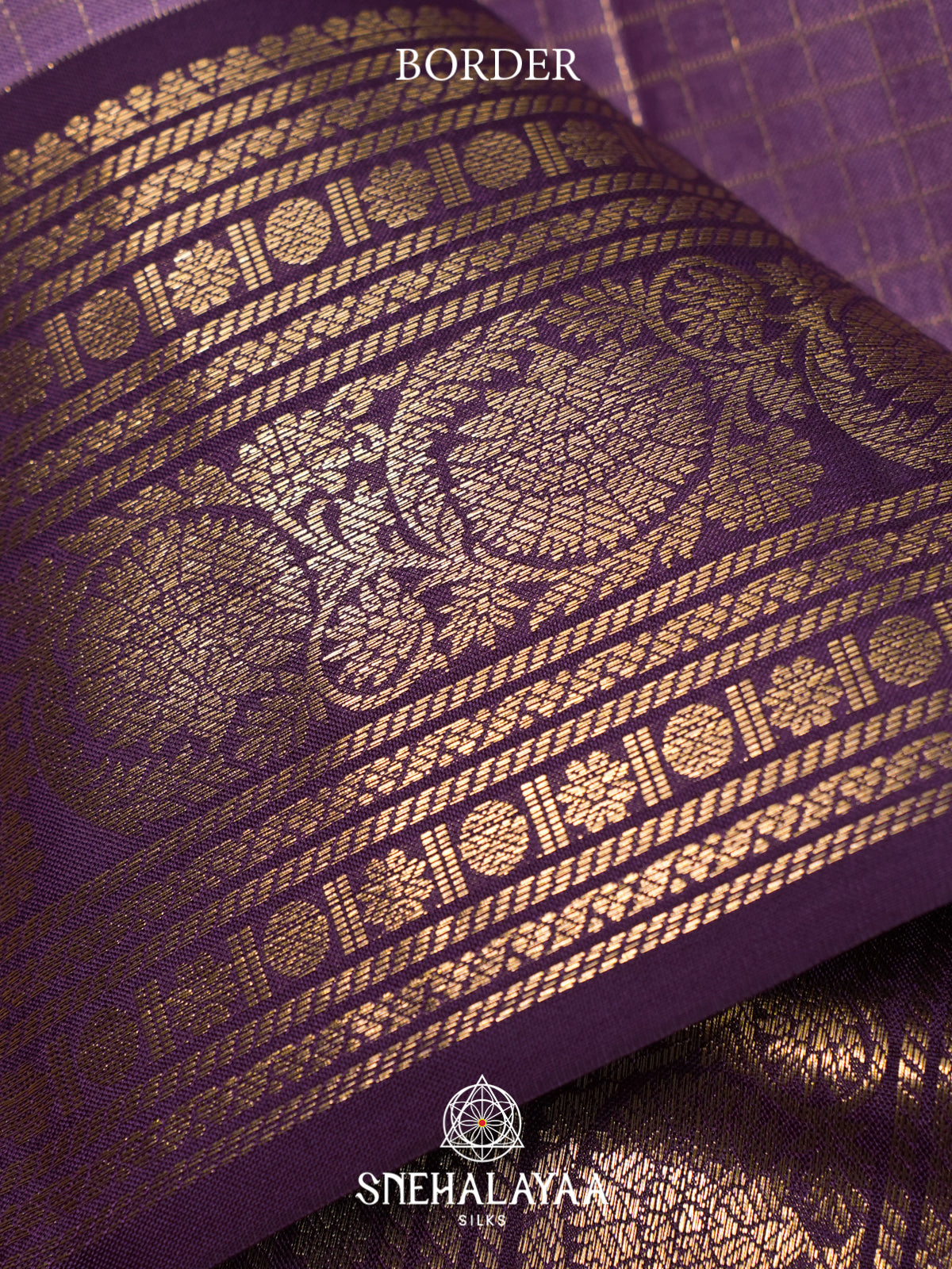 Lilac Kanjivaram Silk Saree