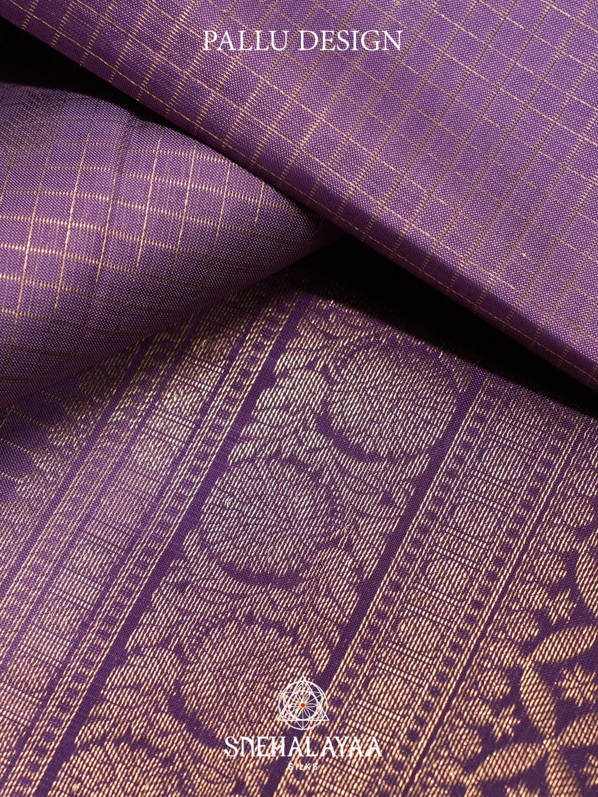 Lilac Kanjivaram Silk Saree