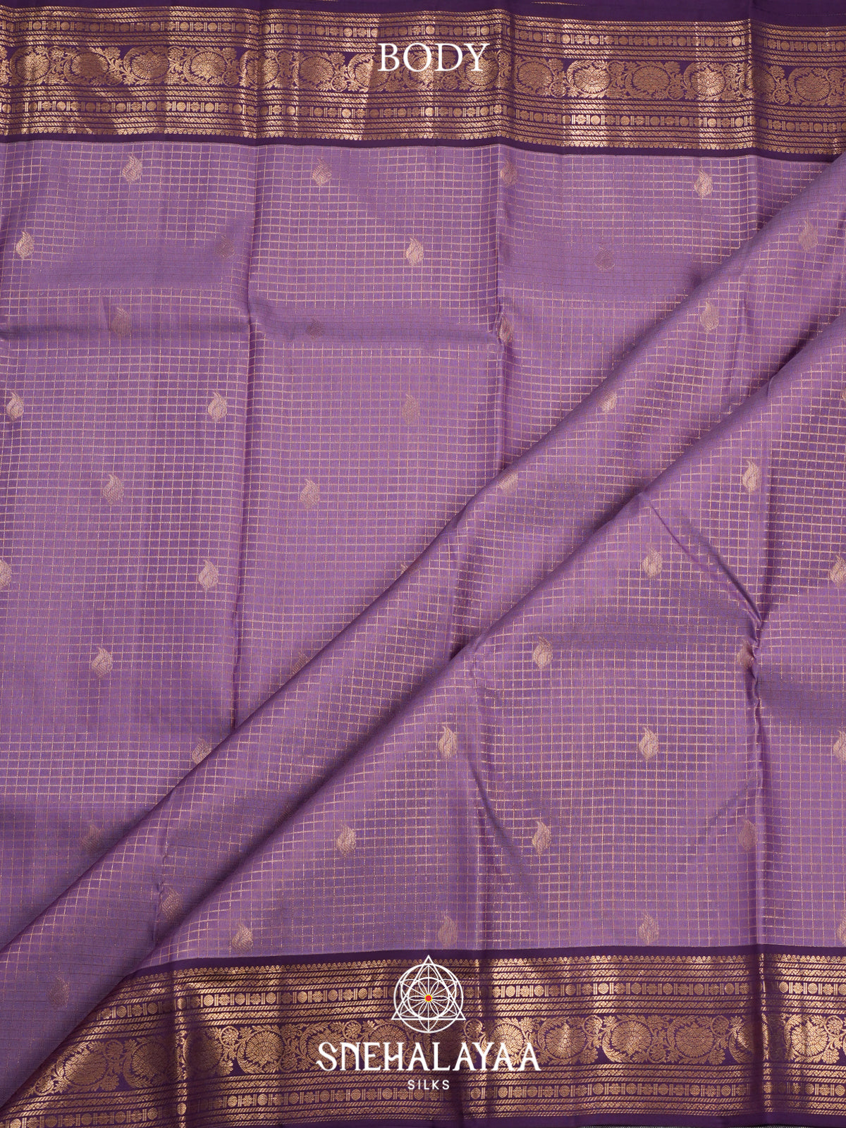 Lilac Kanjivaram Silk Saree