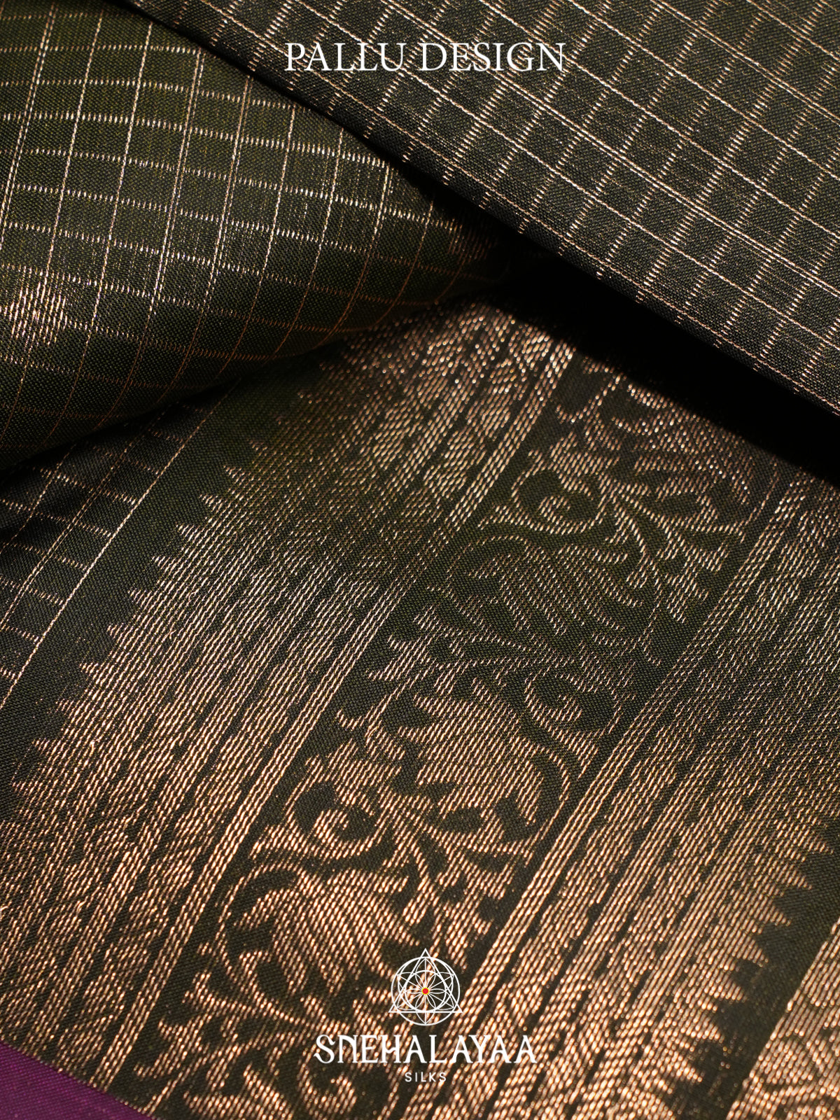 Forest Green Kanjivaram Silk Saree