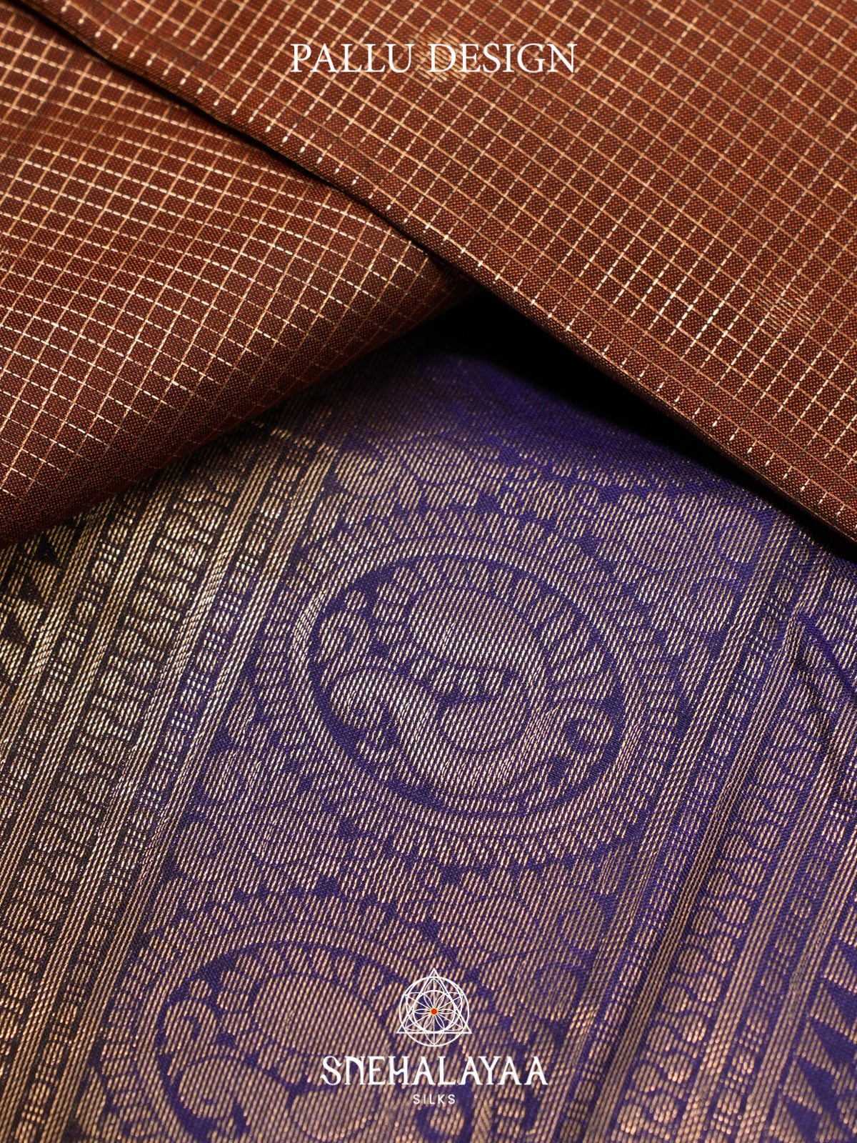 Burnt Orange Kanjivaram Silk Saree