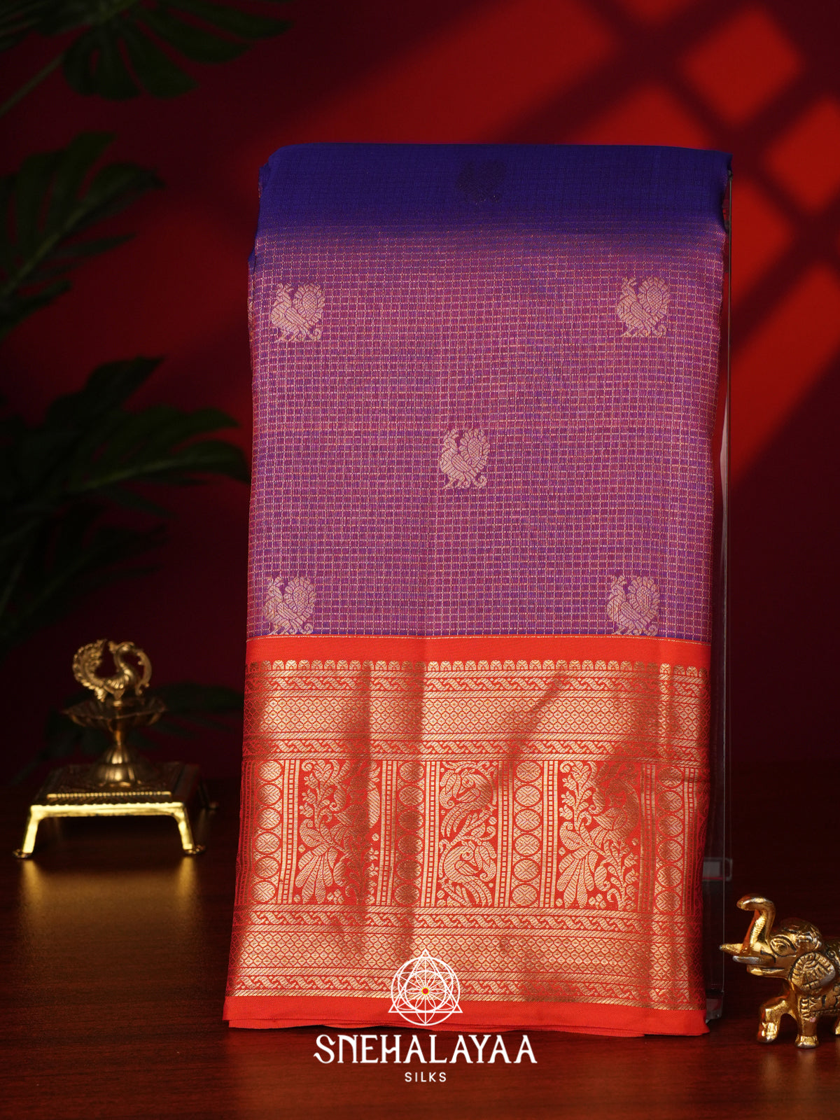 Magenta Kanjivaram Silk Saree