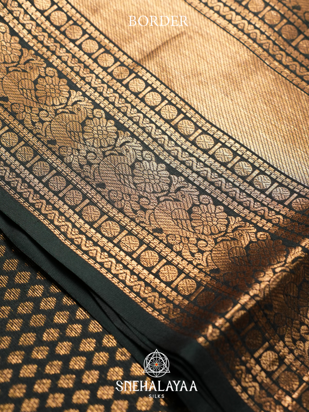 Black Kanjivaram Silk Saree