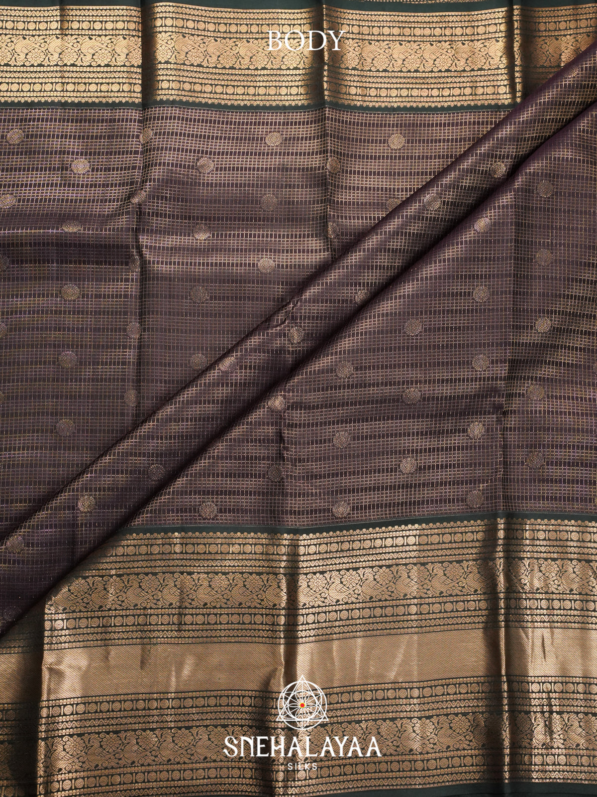 Black Kanjivaram Silk Saree