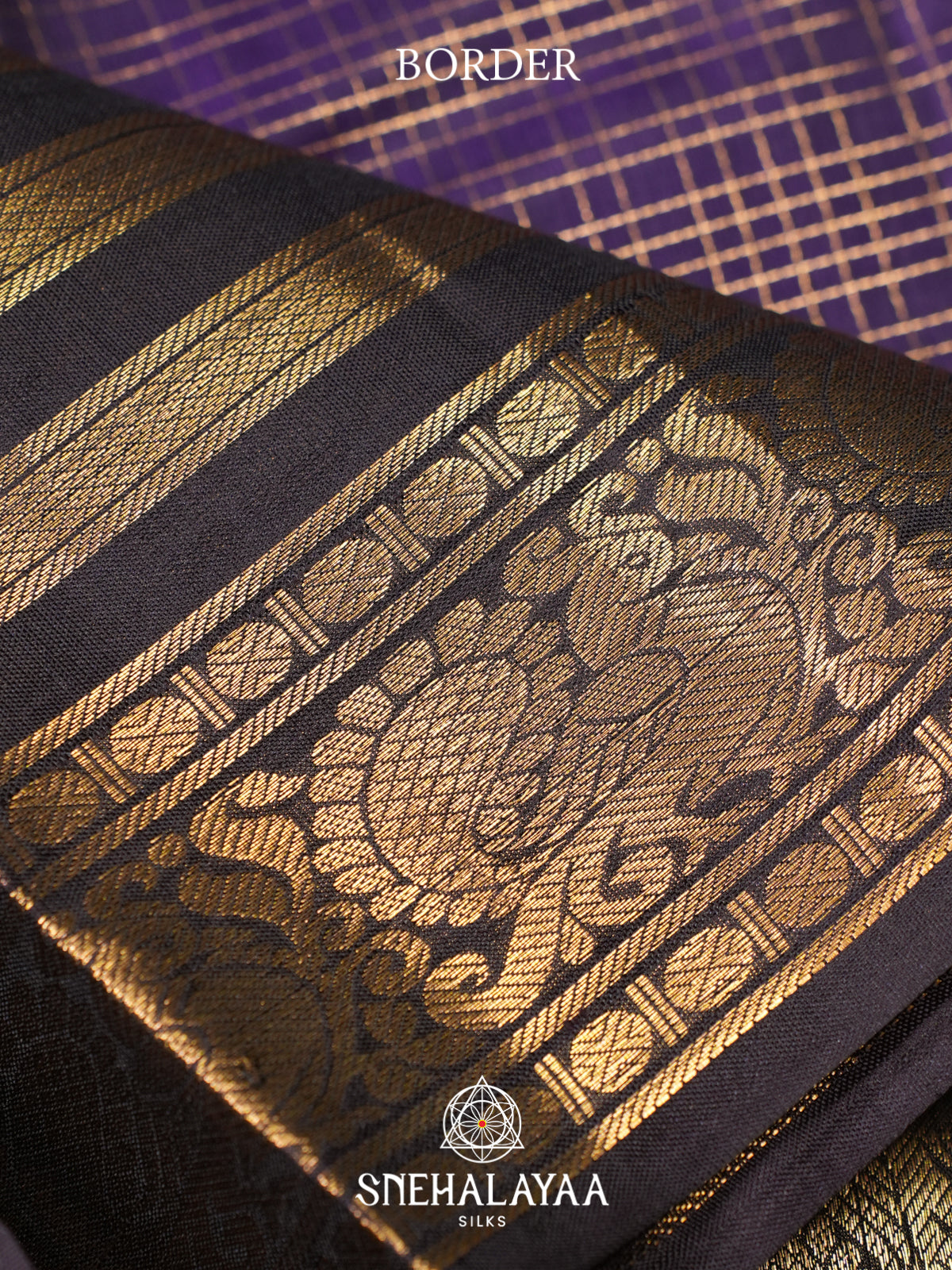 Purple Kanjivaram Silk Saree