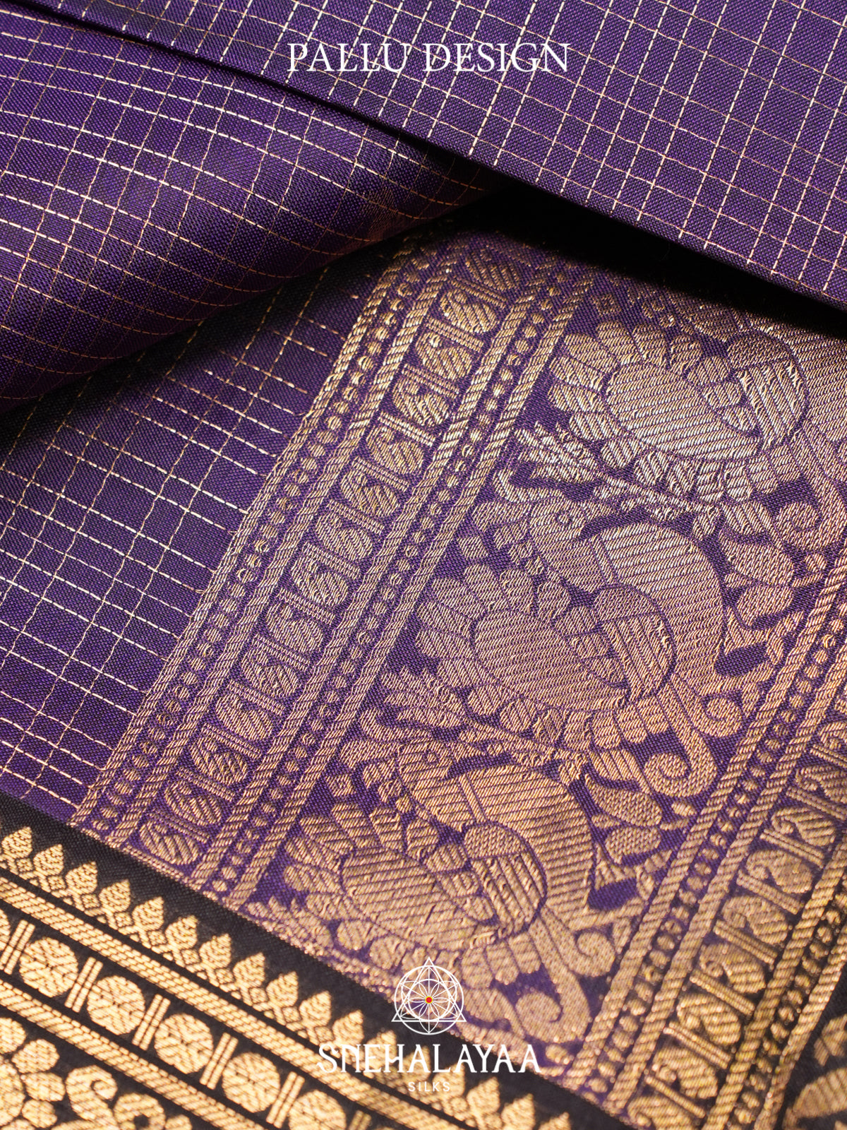 Purple Kanjivaram Silk Saree