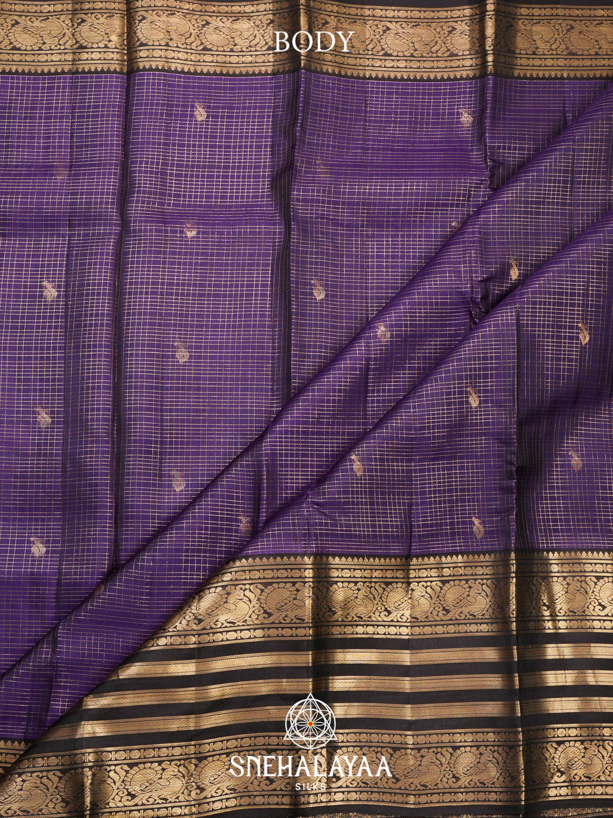 Purple Kanjivaram Silk Saree