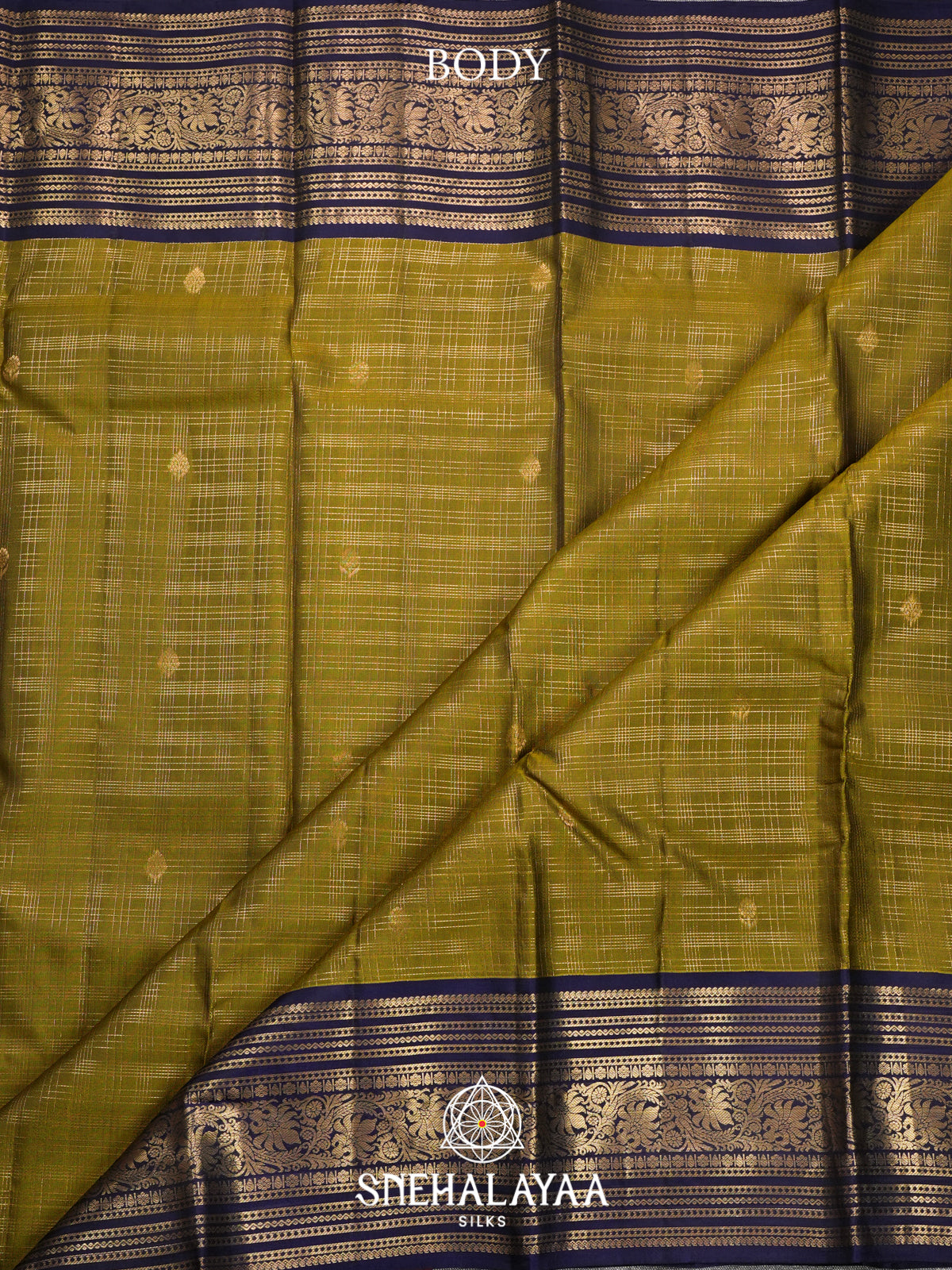 Mehandi Green Kanjivaram Silk Saree