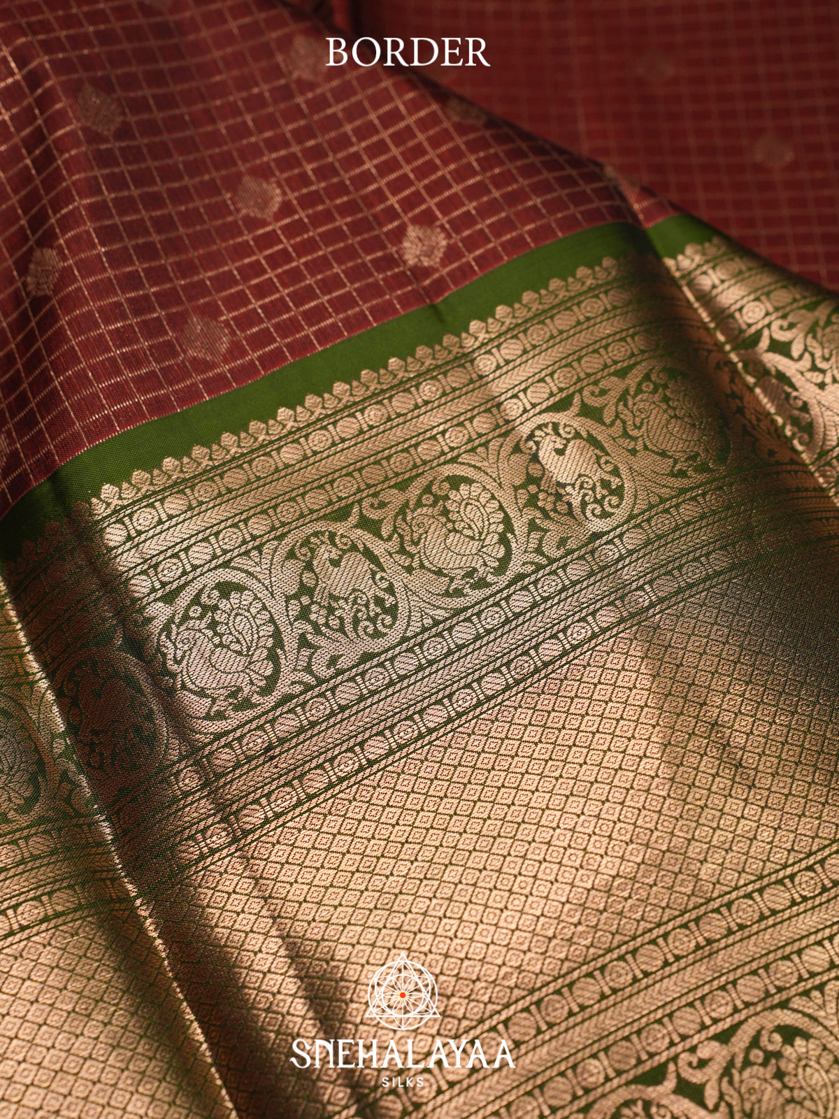 Brown Kanjivaram Silk Saree