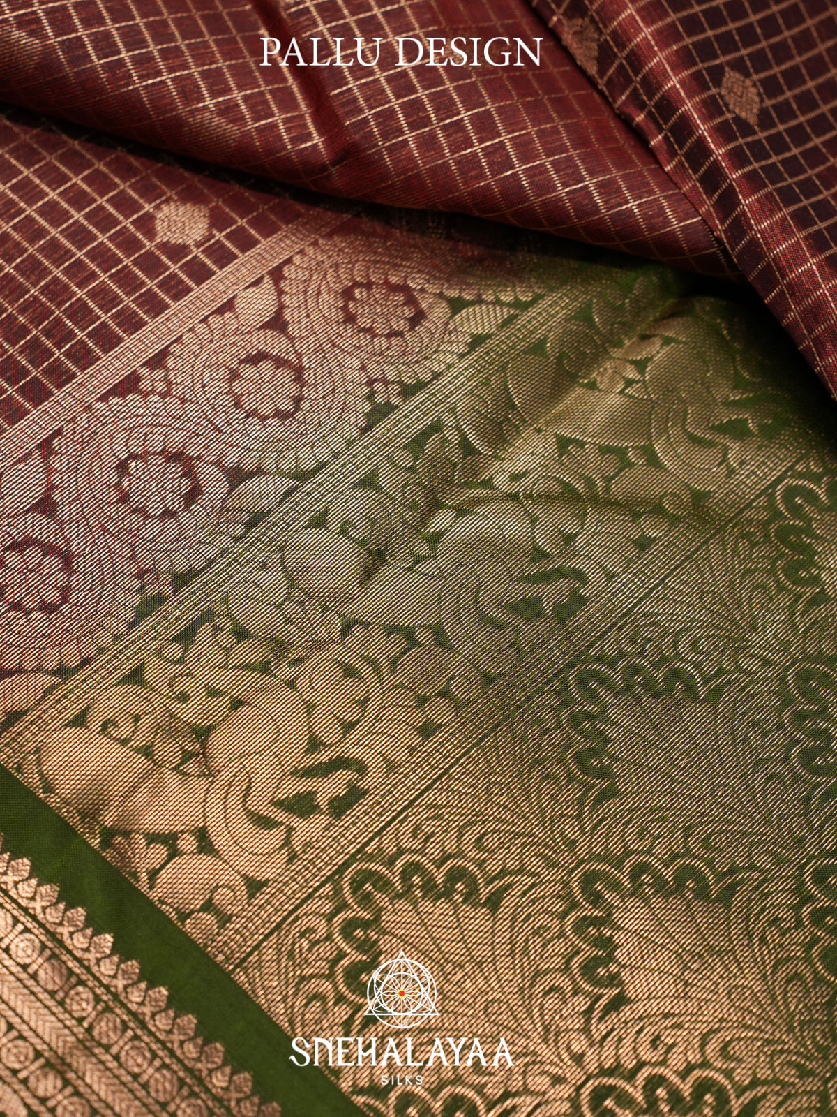 Brown Kanjivaram Silk Saree