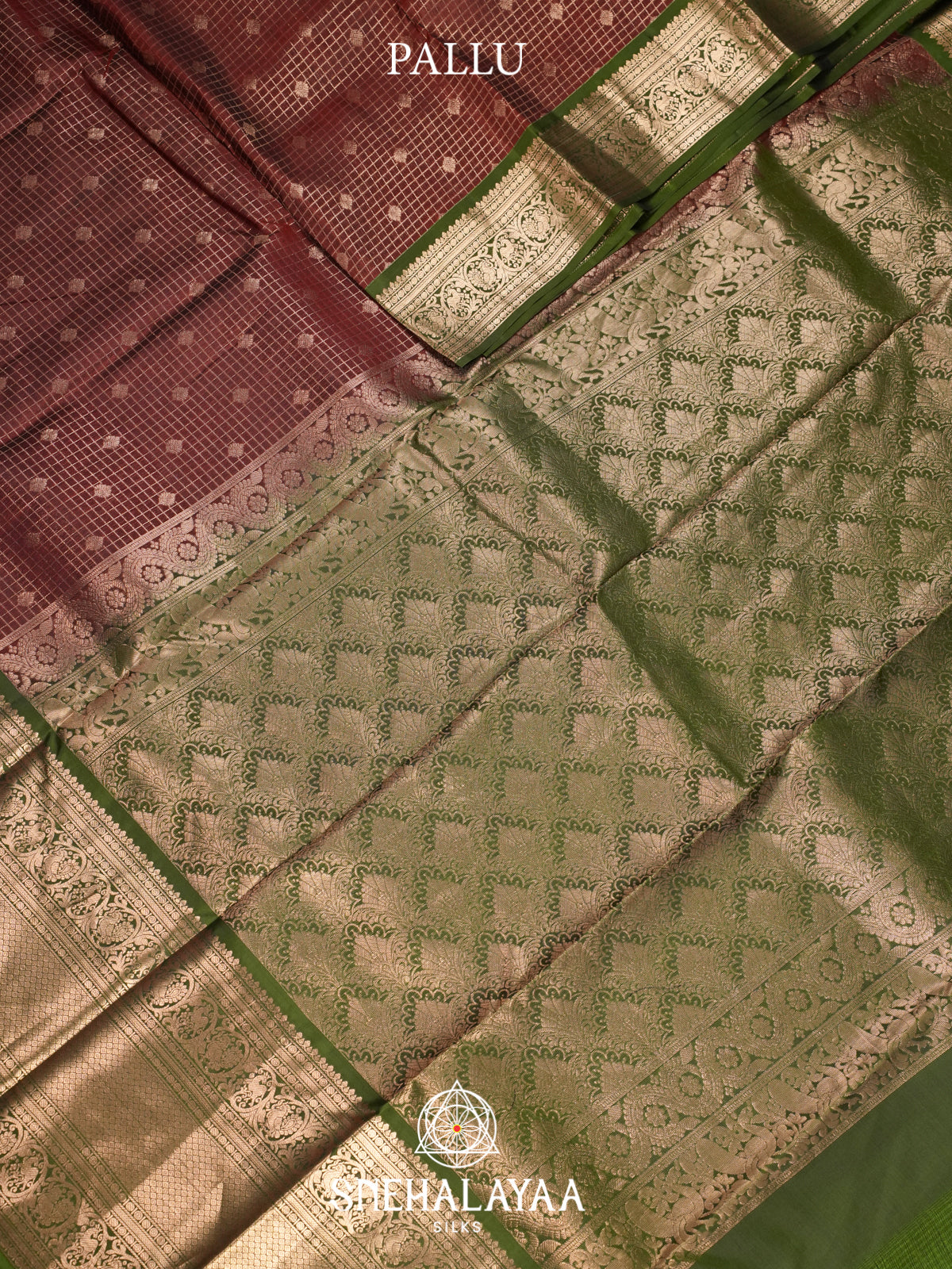 Brown Kanjivaram Silk Saree