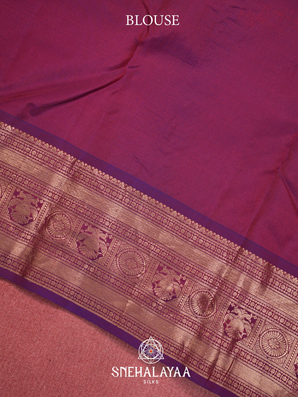 Rust Orange Kanjivaram Silk Saree